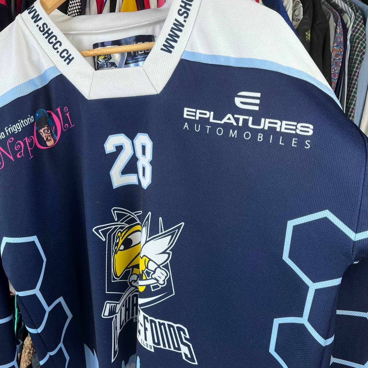 Other SHC La Chaux-de-Fonds Hockey Jersey #28 Zybach Size US M / EU 48-50 / 2 - 4 Thumbnail