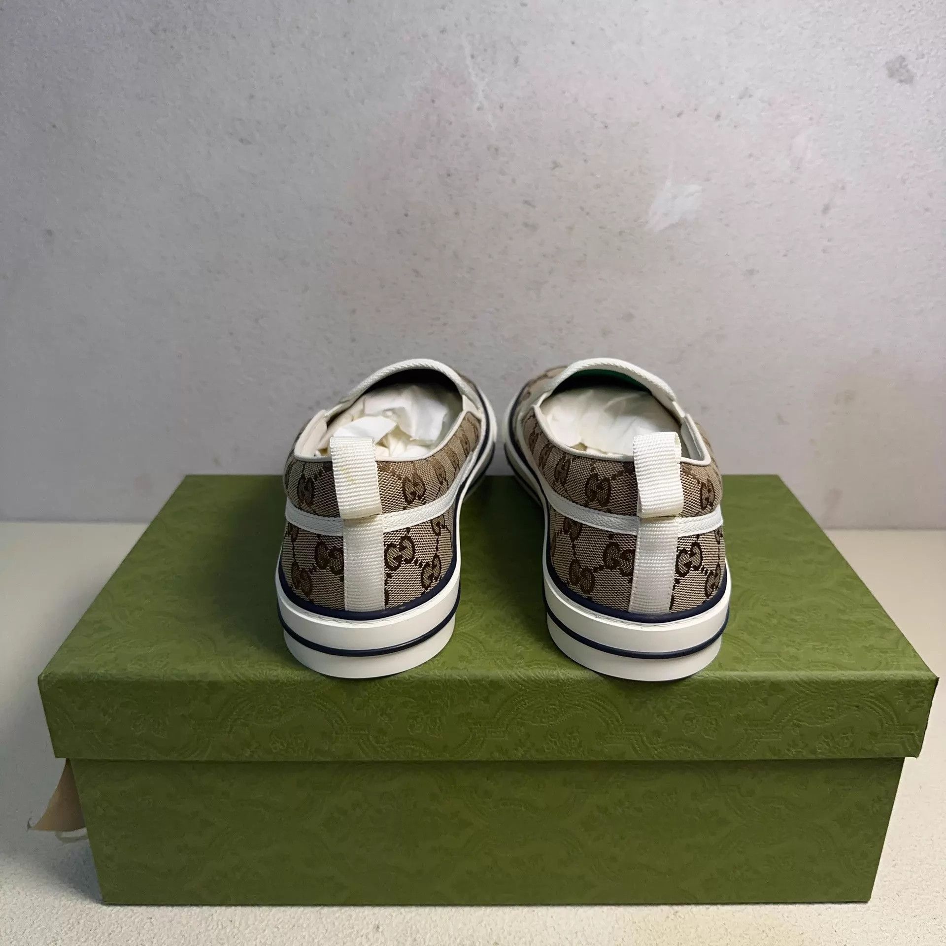 Gucci GUCCI Tennis 1977 Men's Brown Low Top Sneaker 46 Size US 13 / EU 46 - 3 Thumbnail