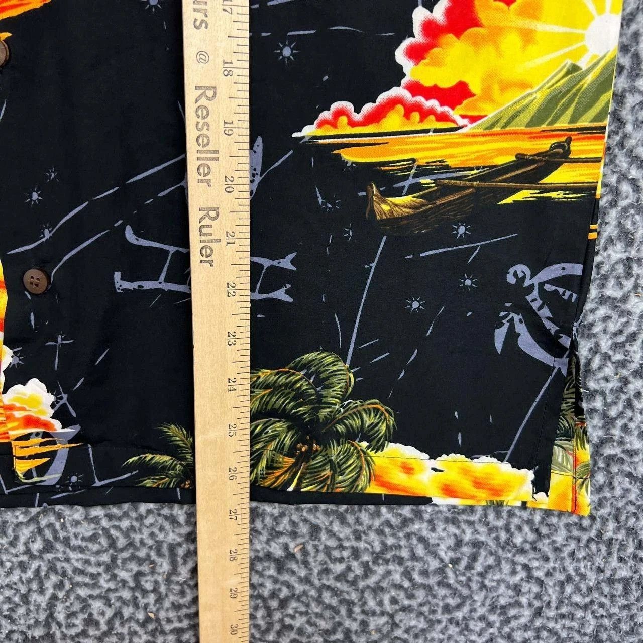 Other Makani Hawaiian S Microfiber Sunset Palm Tree Canoe Print Size US S / EU 44-46 / 1 - 5 Thumbnail