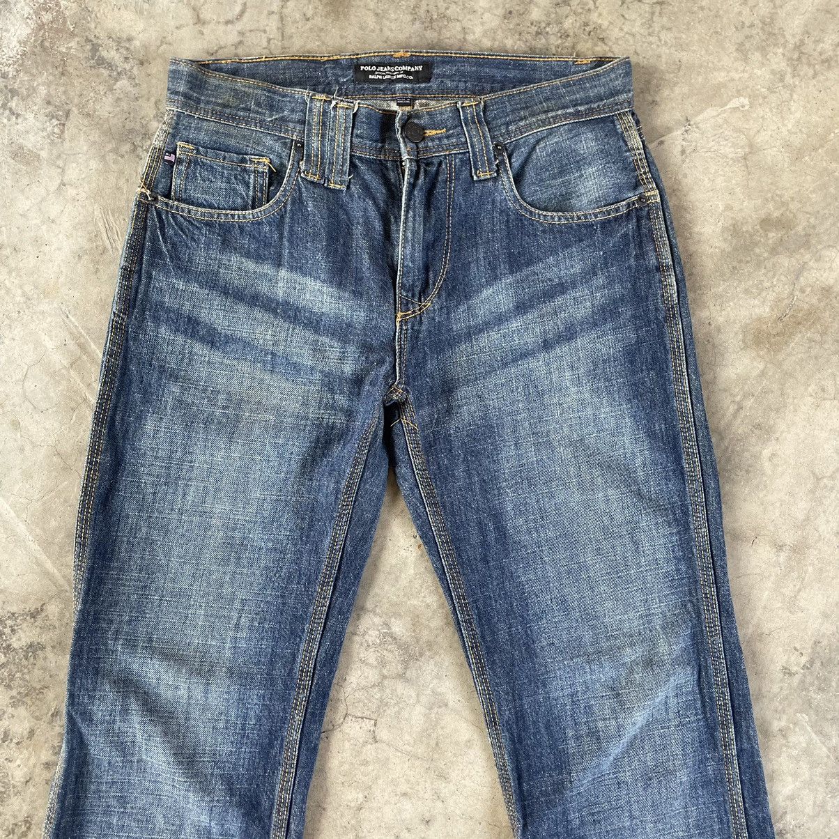 Polo Ralph Lauren × Ralph Lauren × Vintage 🔥🔥Vintage Polo Ralph Lauren Stoned Washed Regular Jeans Size US 31 - 2 Thumbnail