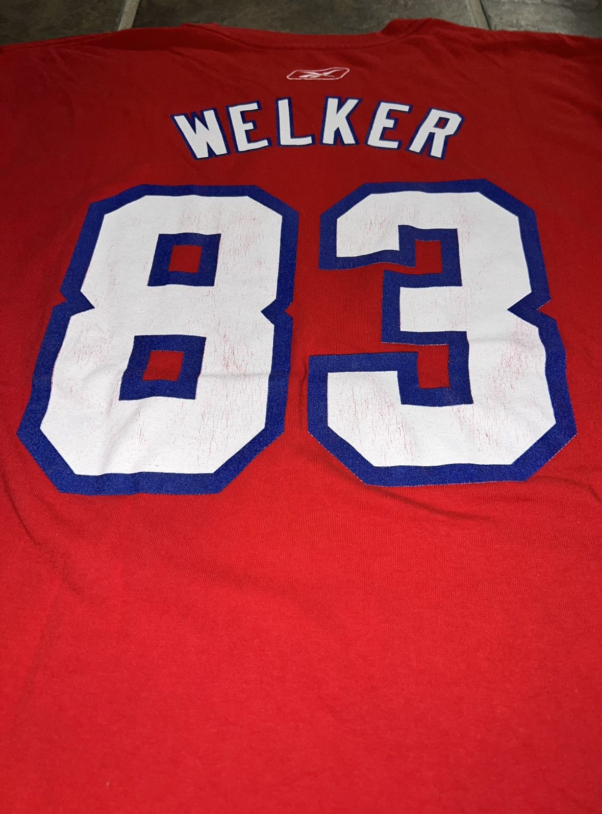 NFL × Reebok × Vintage VINTAGE 2011 WES WELKER T-SHIRT Size US L / EU 52-54 / 3 - 9 Thumbnail