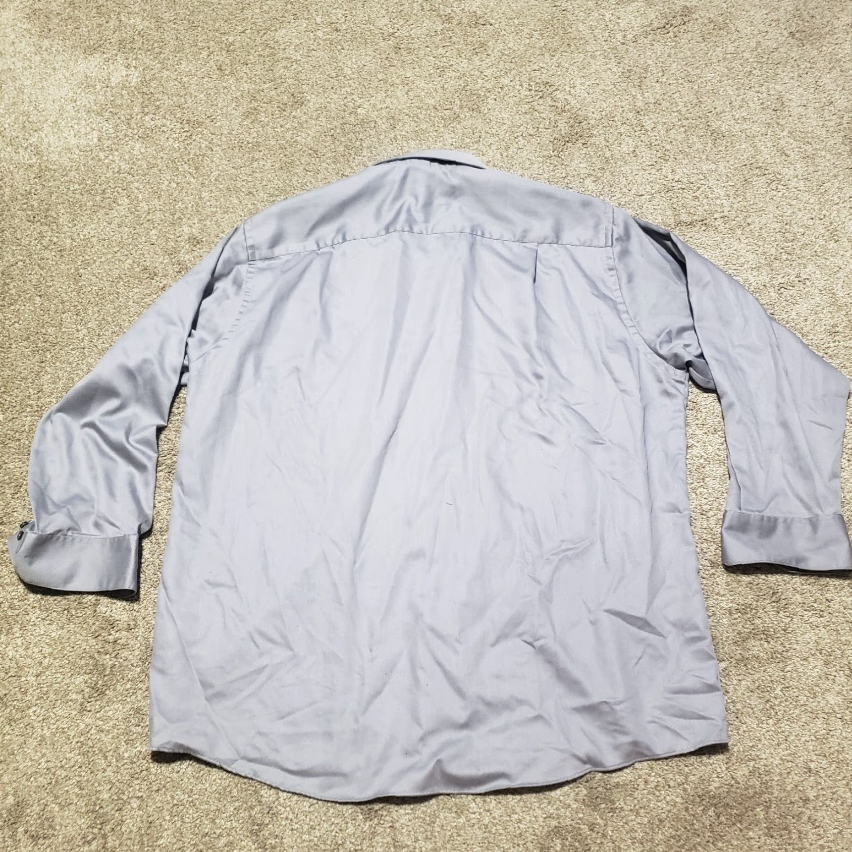 Geoffrey Beene Geoffrey Beene Shirt Mens Dress Shirt Button-Down Collared 17.5 32/33 Gray Solid Long Sleeve Non-Iron Adult Mens Size 17.5 Size US XXL / EU 58 / 5 - 8 Thumbnail