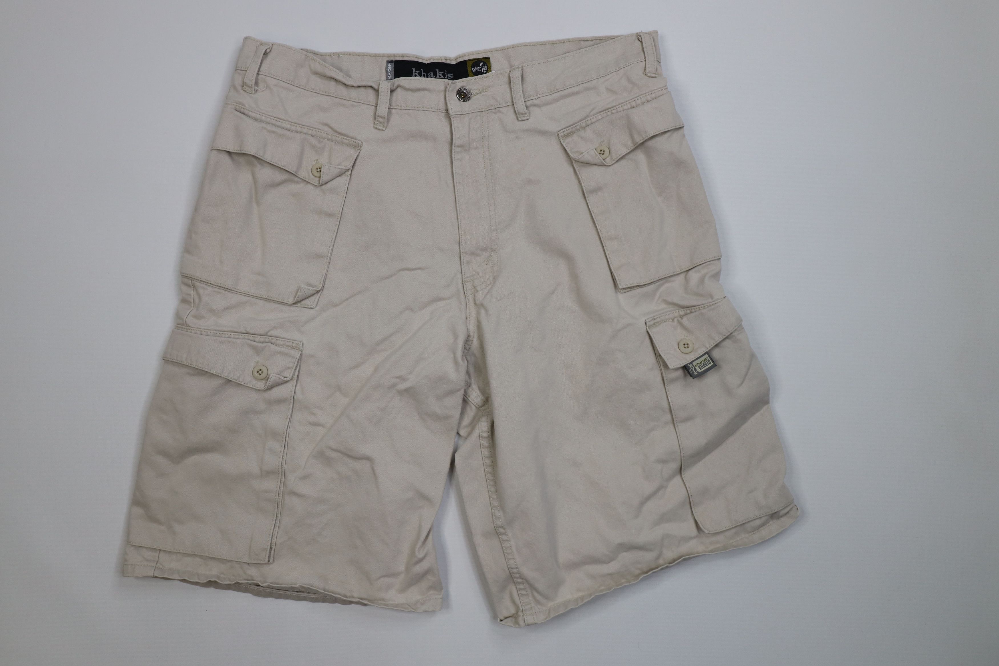 Levi's Vintage 90 Levis Silvertab Loose Fit Big Pocket Cargo Shorts Size US 36 / EU 52 - 1 Thumbnail