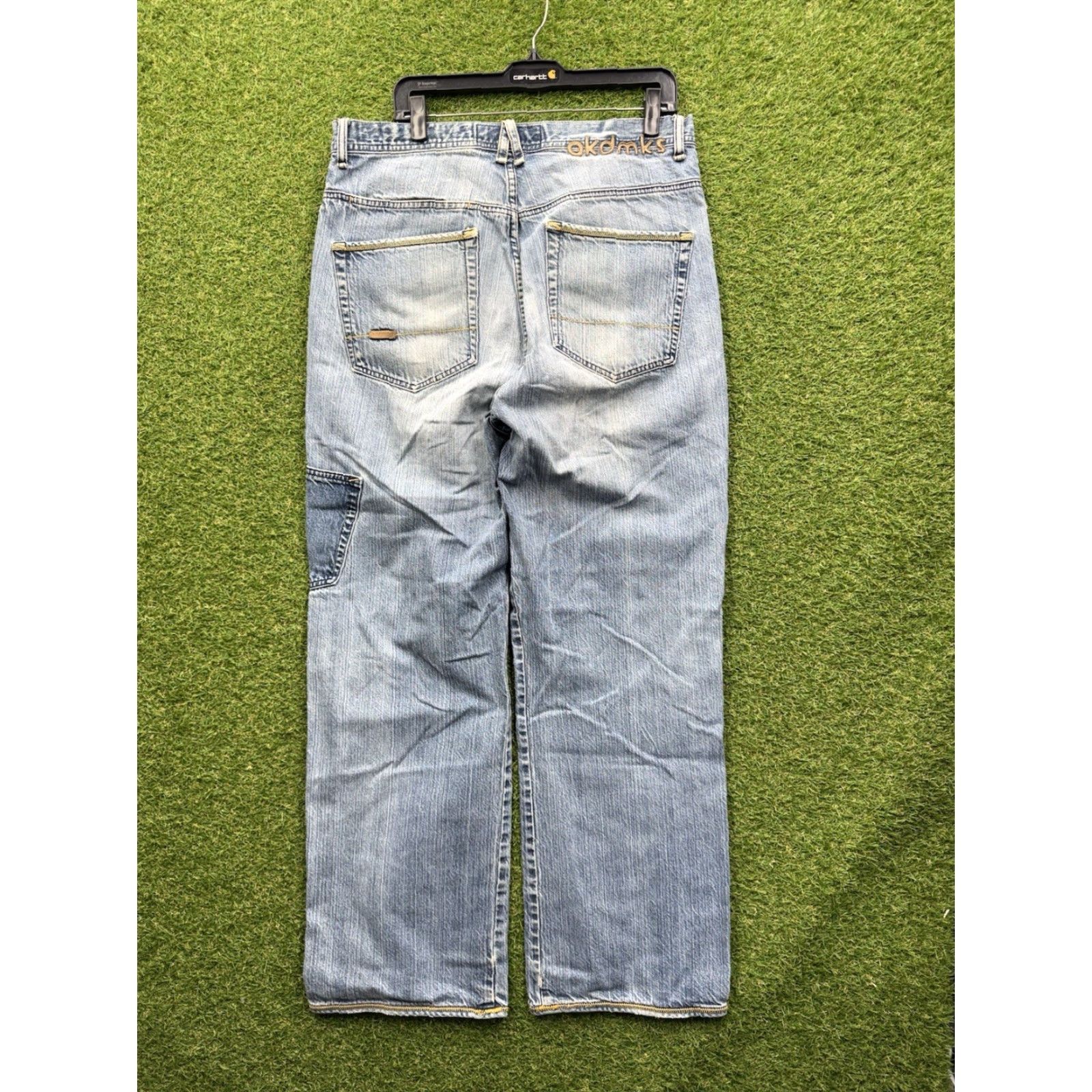 Akademiks VINTAGE Akademiks Jeans Mens 36x30 Baggy Grunge 90s Y2K Denim Blue 5-Pocket Relaxed Rise High Jeans Mens Size US 36 / EU 52 - 2 Thumbnail
