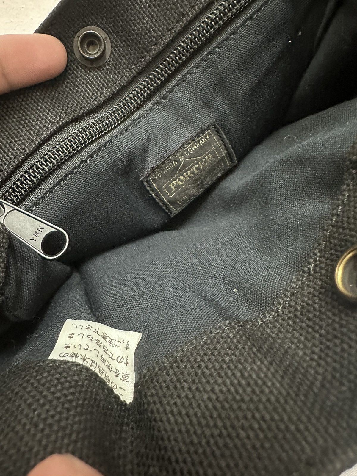 Porter 🇯🇵 Authentic PORTER Duck Canvas Mini Handbag/Tote Bag Size ONE SIZE - 7 Thumbnail