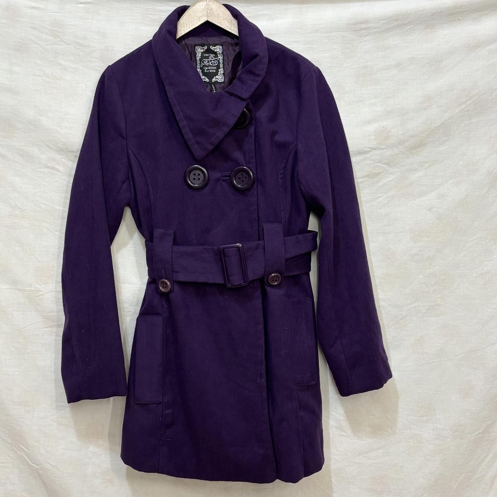 New York Yankees Vtg Y2K Royal purple mod style Yorki coat sz XL Size XL / US 12-14 / IT 48-50 - 1 Thumbnail
