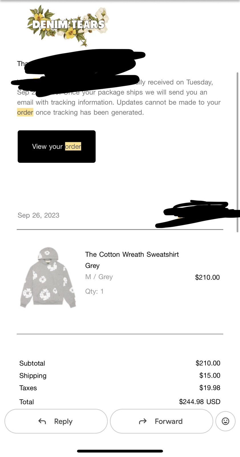 DENIM TEARS Denim tears Hoodie Size US L / EU 52-54 / 3 - 5 Thumbnail