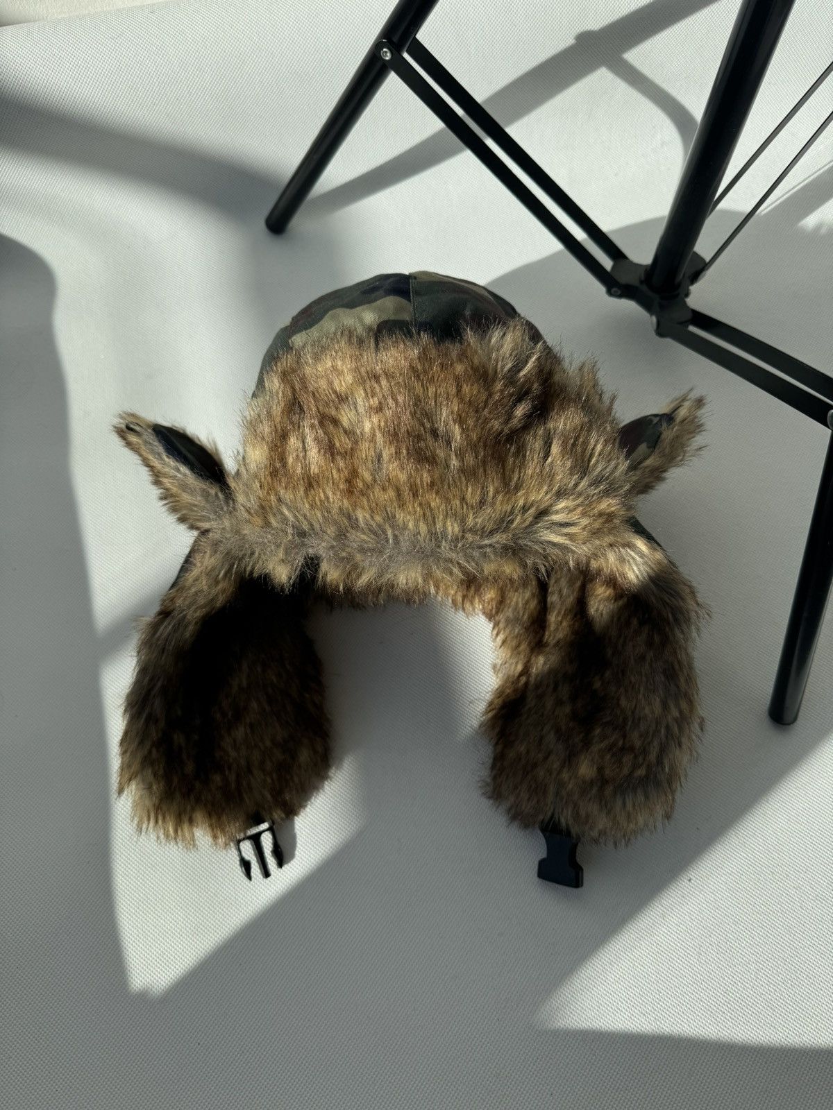 Hysteric Glamour Vintage Camo fuzzy mohair japanese ushanka hat avant garde Size ONE SIZE - 2 Thumbnail