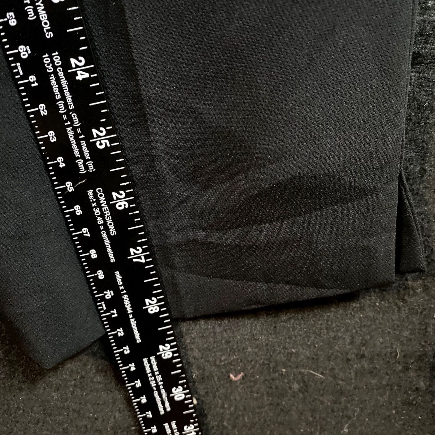 Ann Taylor Ann Taylor Women Pants Black High Rise Pleated Front Side Button Zip Stretch 14 Size 36" / US 14 / IT 50 - 7 Thumbnail