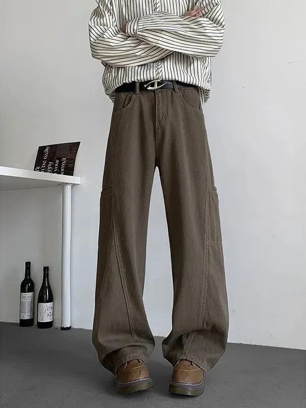 Japanese Brand Retro loose wide leg patchwork jeans Size US 32 / EU 48 - 1 Thumbnail