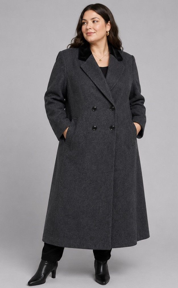Other Vintage Beau Brem 100% Pure Wool Overcoat Double Breasted 14 Size XL / US 12-14 / IT 48-50 - 1 Thumbnail