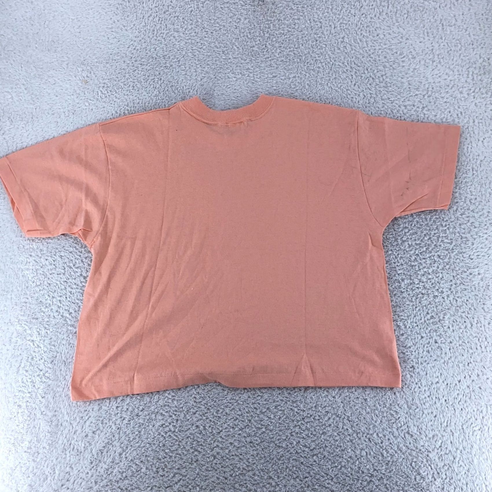 Pinko VINTAGE Signal Shirt Mens CROPPED Large USA Single Stitch tee 90s Pink Cotton Crew Neck Short Sleeve 90s Mens Large Pink Signal Shirt Size US M / EU 48-50 / 2 - 4 Thumbnail