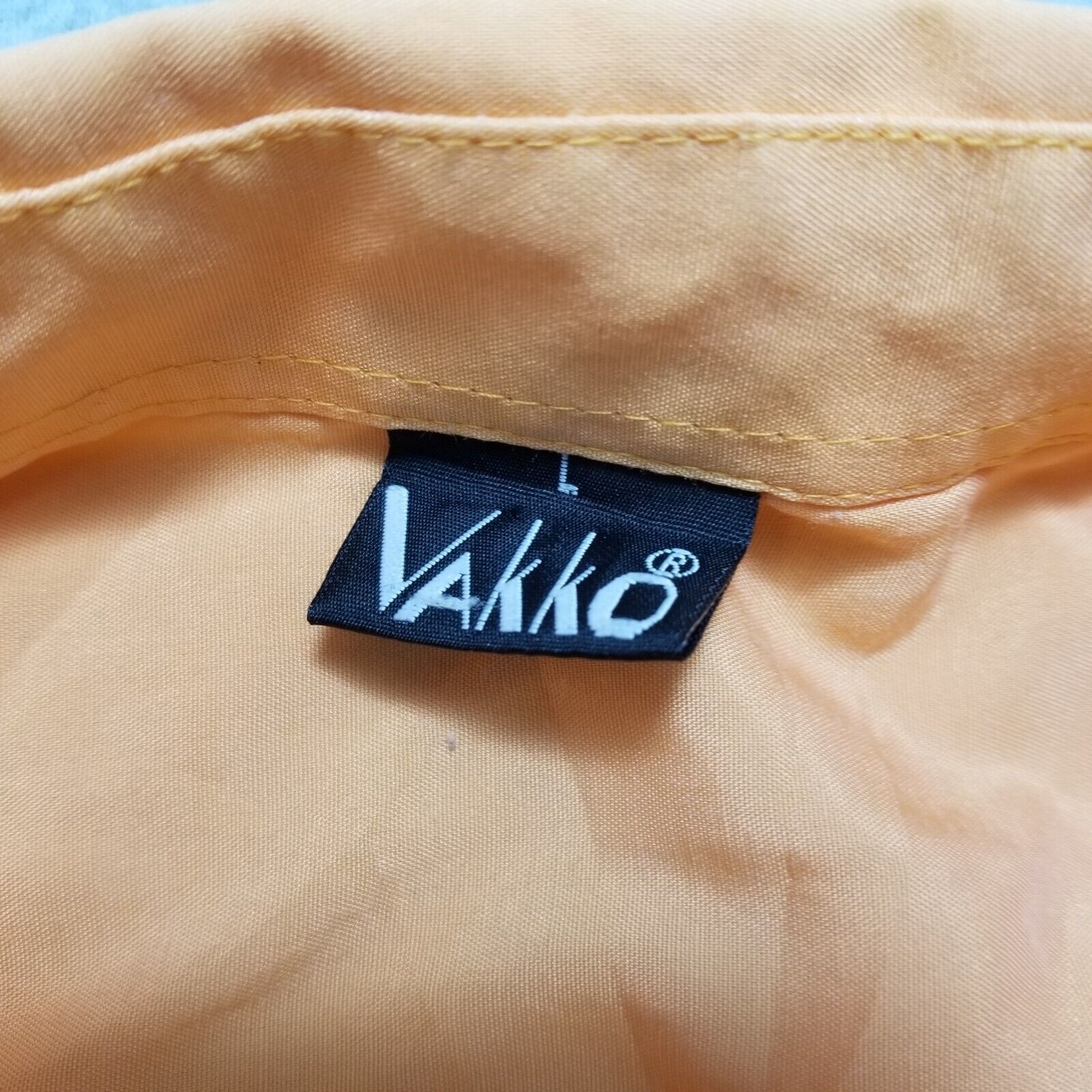 Other Vakko Shirt Womens XL Orange Button Up Long Sleeve Pocket Size XL / US 12-14 / IT 48-50 - 4 Thumbnail