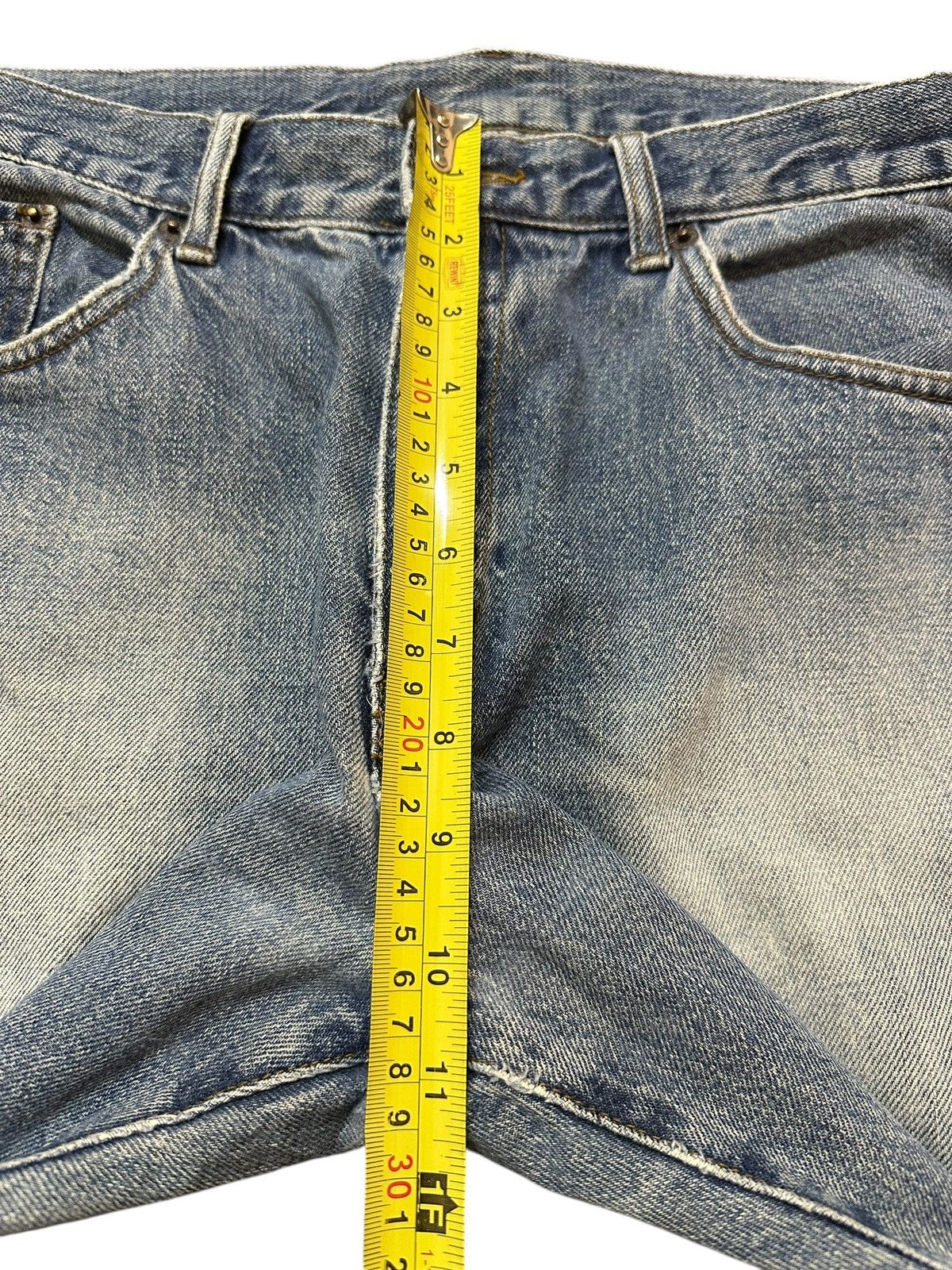 Japanese Brand Vintage Japanese Brand Faded Wash Distress Baggy Jeans Size US 32 / EU 48 - 15 Thumbnail