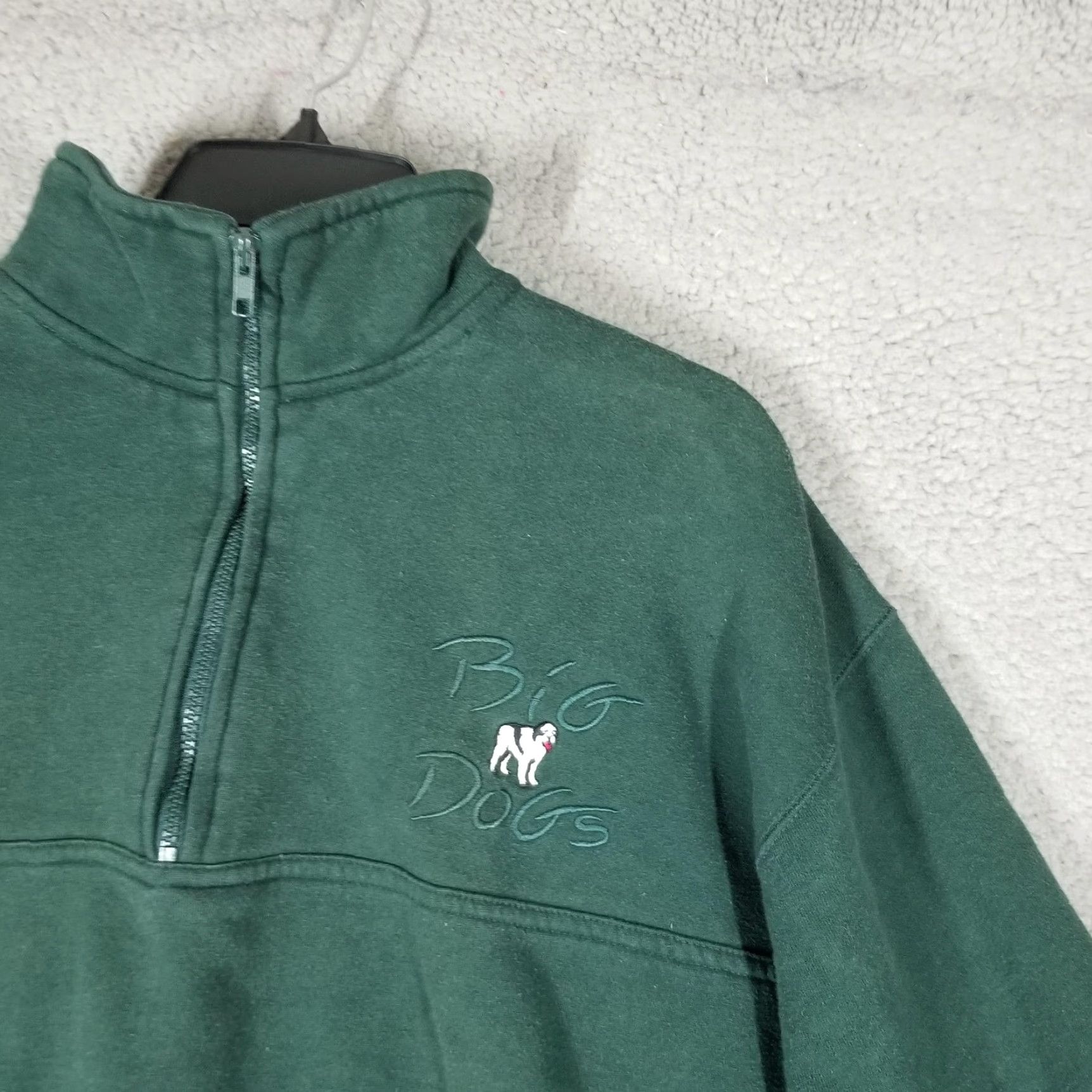 Big Dogs Vintage Big Dogs Sweatshirt Men Small Green Zip Pullover Embroidered Logo 1/4 Zip Mock Neck Fleece Heavyweight Cotton Polyester Size US S / EU 44-46 / 1 - 3 Thumbnail