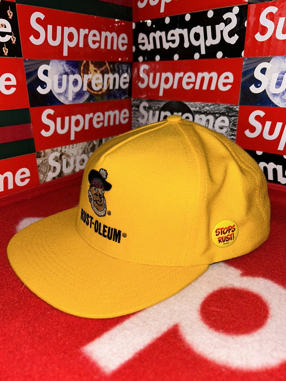 Supreme Supreme x Rust-Oleum FW10 'Mascot Logo' Hat NEW VERY RARE Size ONE SIZE - 2 Thumbnail