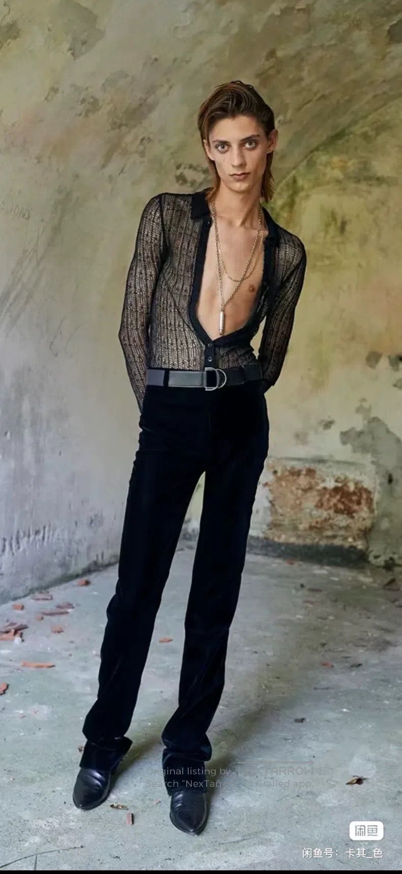 Saint Laurent Paris Saint Laurent Paris size 85 Double Ring Leather Belt Size ONE SIZE - 2 Thumbnail