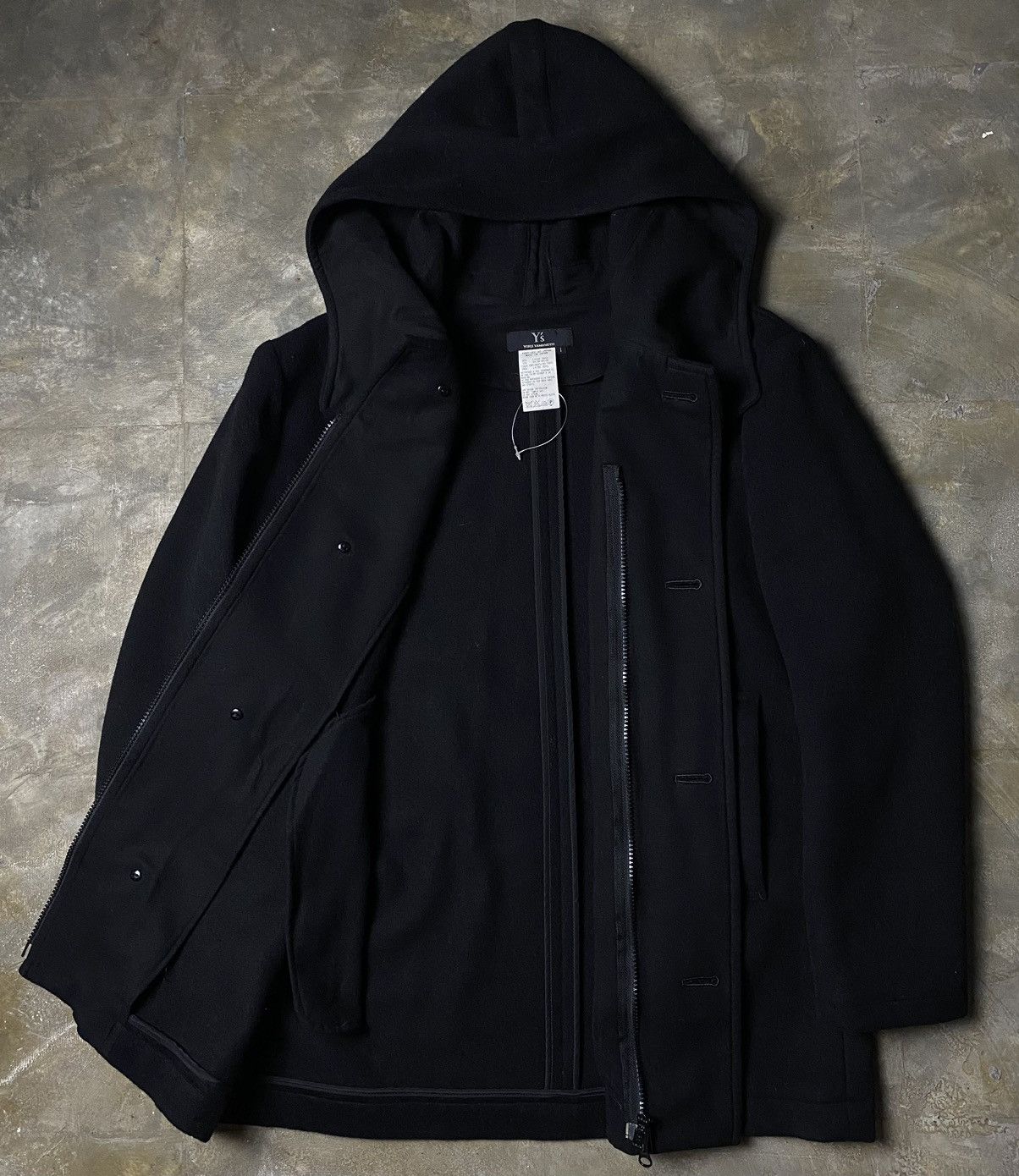 Yohji Yamamoto AW2005 Wool Hooded Coat Jacket Size S / US 4 / IT 40 - 8 Thumbnail