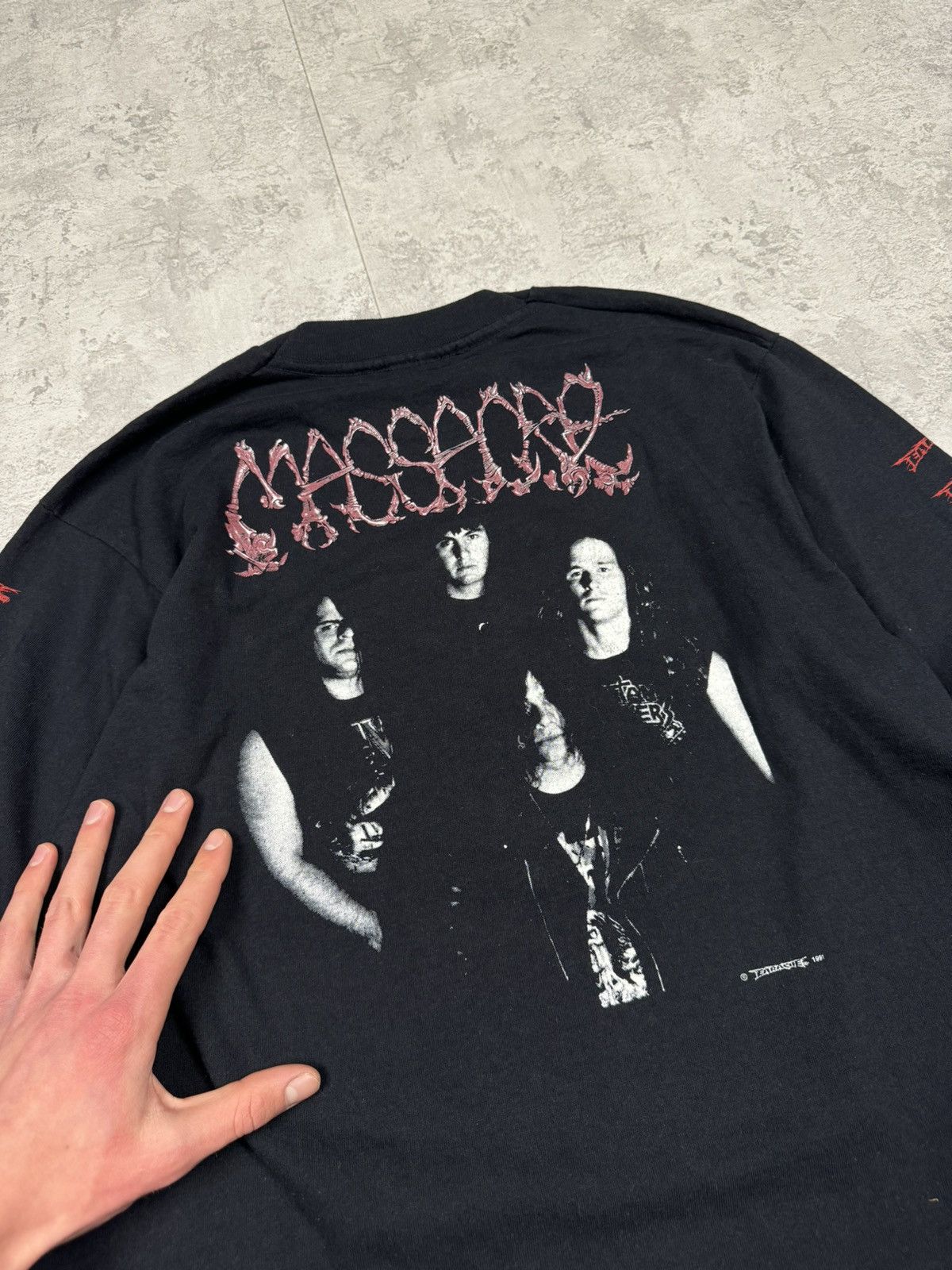 Band Tees RARE 1991 Massacre From Beyond Long Sleeve Size L Size US L / EU 52-54 / 3 - 16 Thumbnail