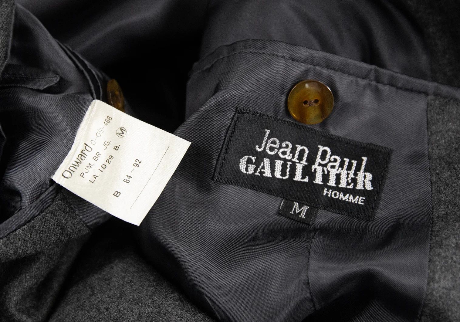 Jean Paul Gaultier Wool 2B Jacket in Gray, Size M Size US M / EU 48-50 / 2 - 19 Thumbnail