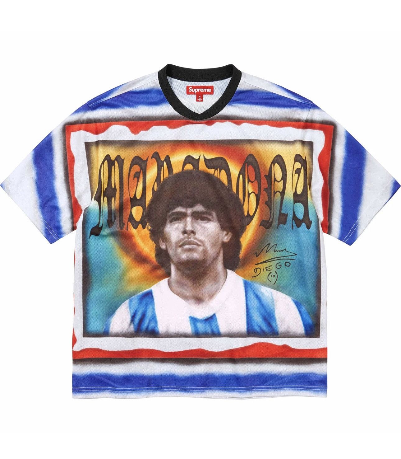 image of Supreme Maradona Soccer Jersey, Men's (Size Small)