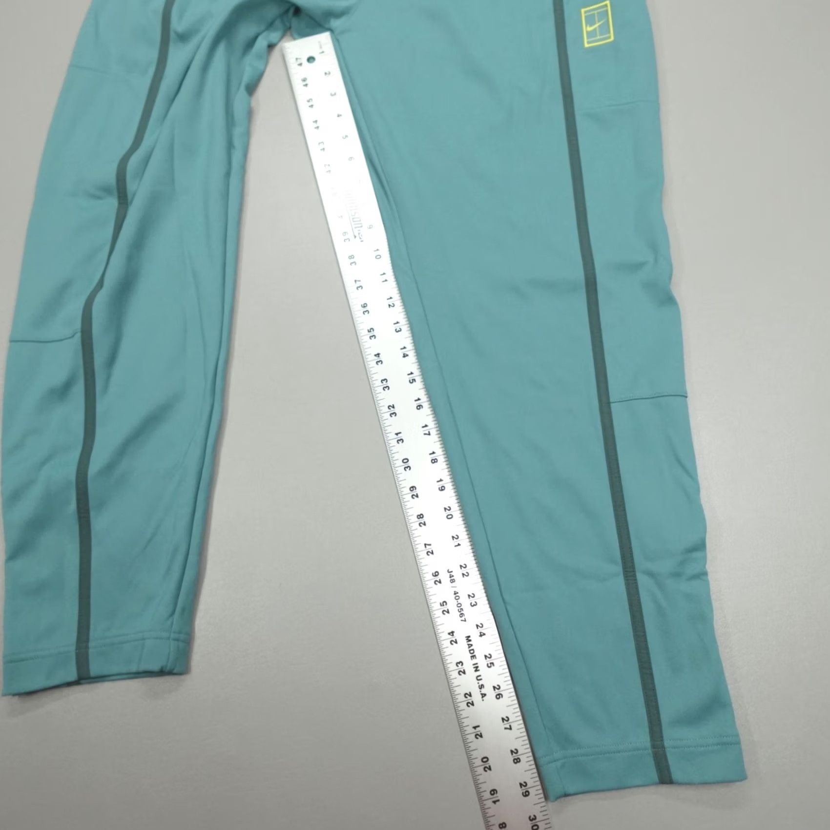 Nike Nike Court Wimbledon Heritage Tennis Pants Mens L Green Nike Dri-FIT Track Pants, Regular, Pockets, Quick Dry, 30 Inseam, Courtside Athleticwear Size US 33 - 7 Thumbnail