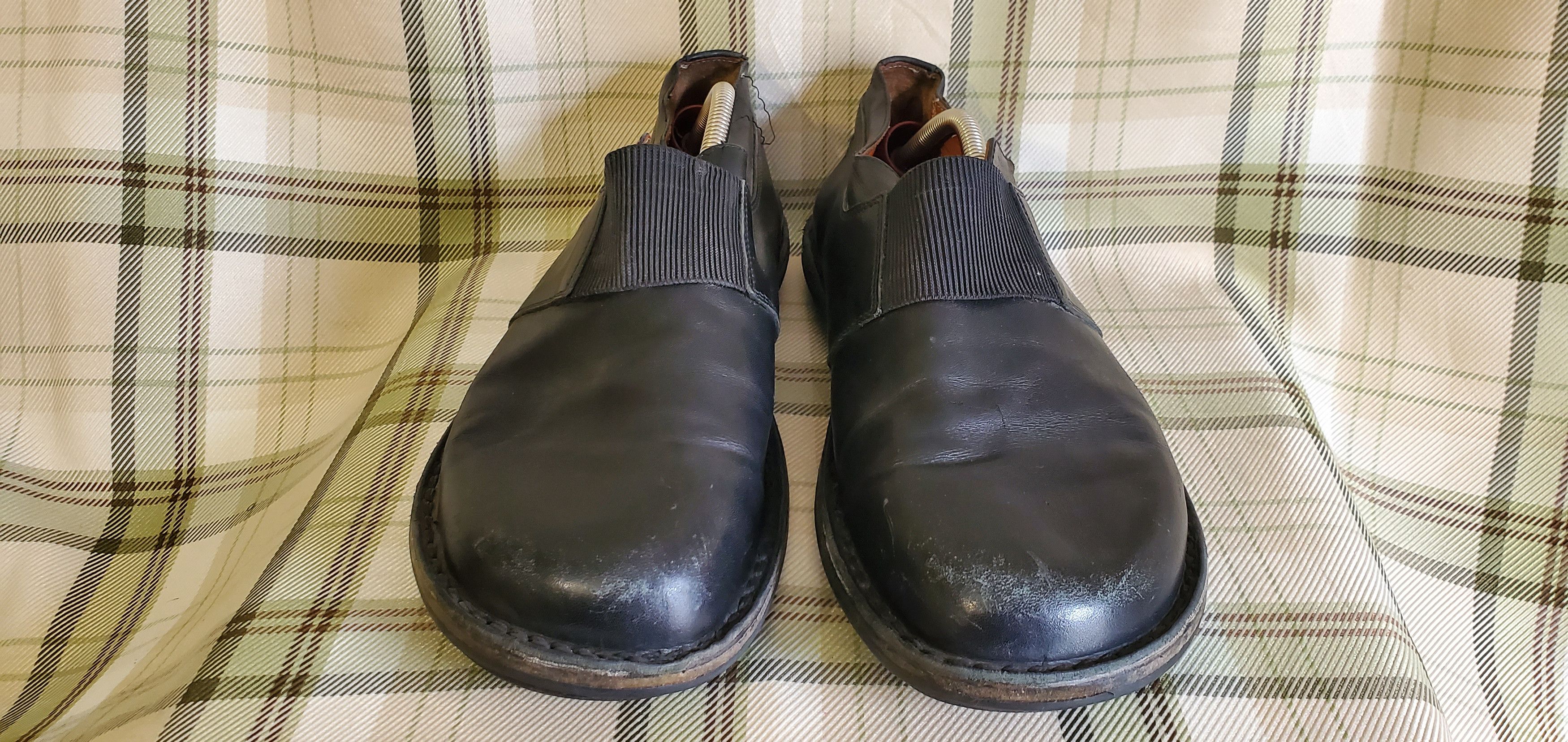 Trippen Trippen Black Slip On Leather Shoes Size US 13 / EU 46 - 2 Thumbnail
