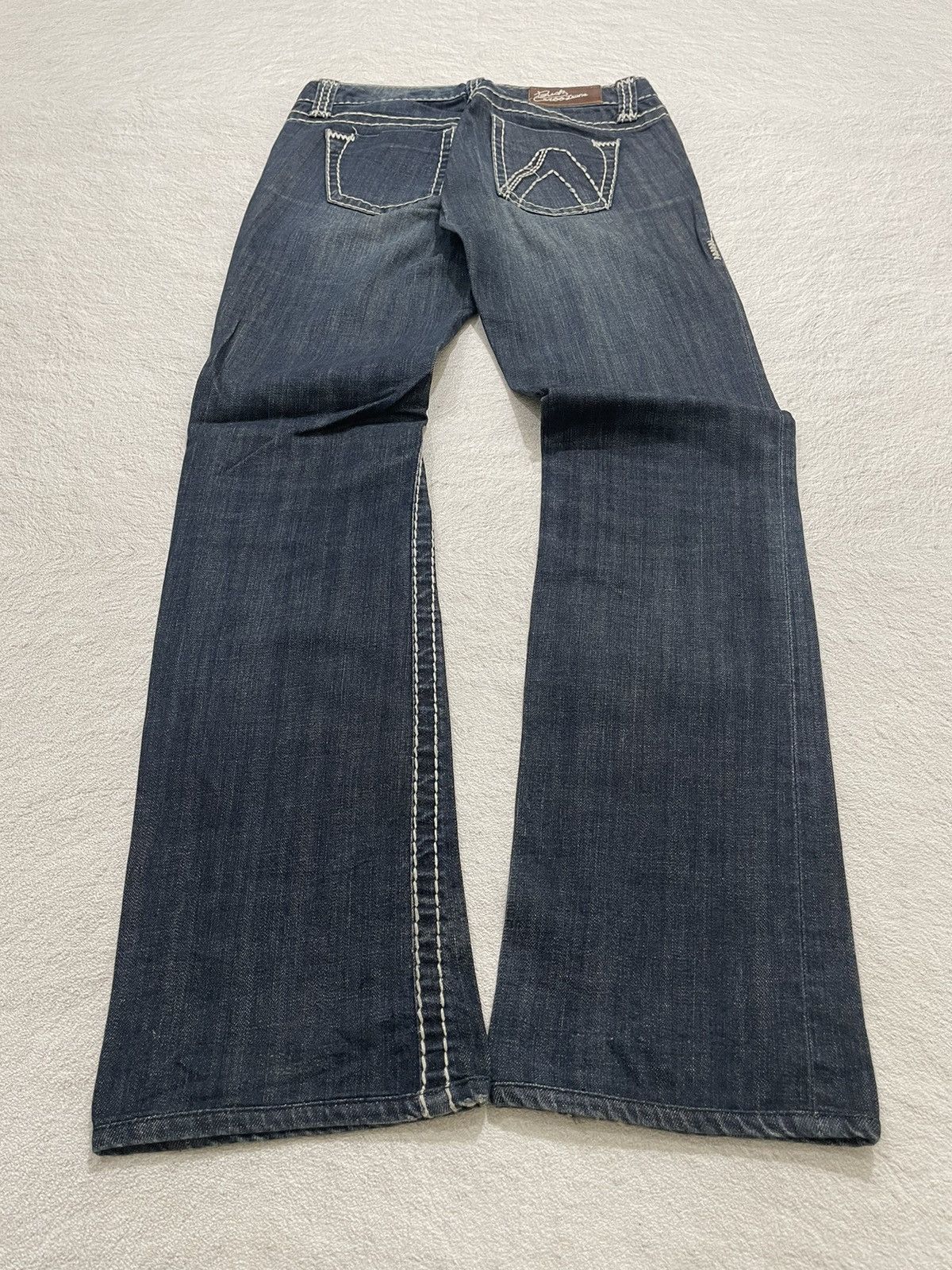 If Six Was Nine 2000s Buckaro Denim Stonewash Size US 27 - 5 Thumbnail