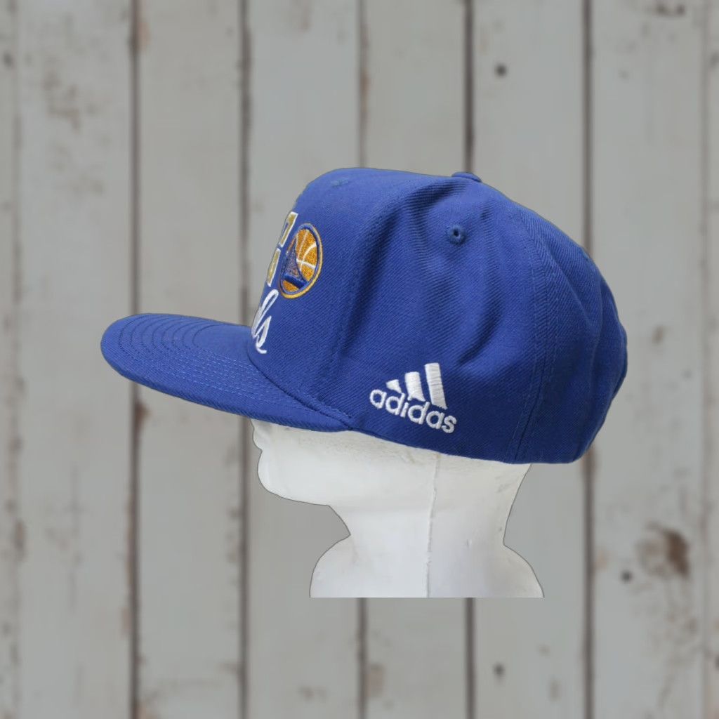 Adidas VINTAGE adidas The 2017 NBA Finals Golden State Warriors Blue Gold Snapback Hat FAST SH Size ONE SIZE - 1 Thumbnail