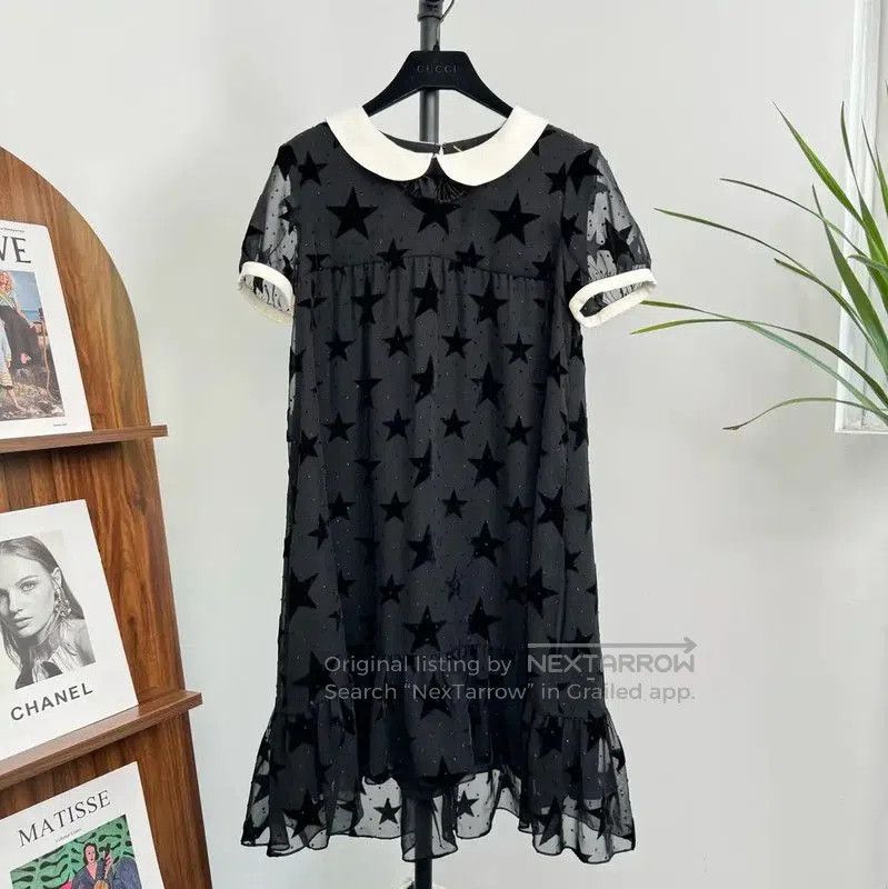 Yves Saint Laurent YSL Black Cotton Dress for Women . Size S / US 4 / IT 40 - 1 Thumbnail