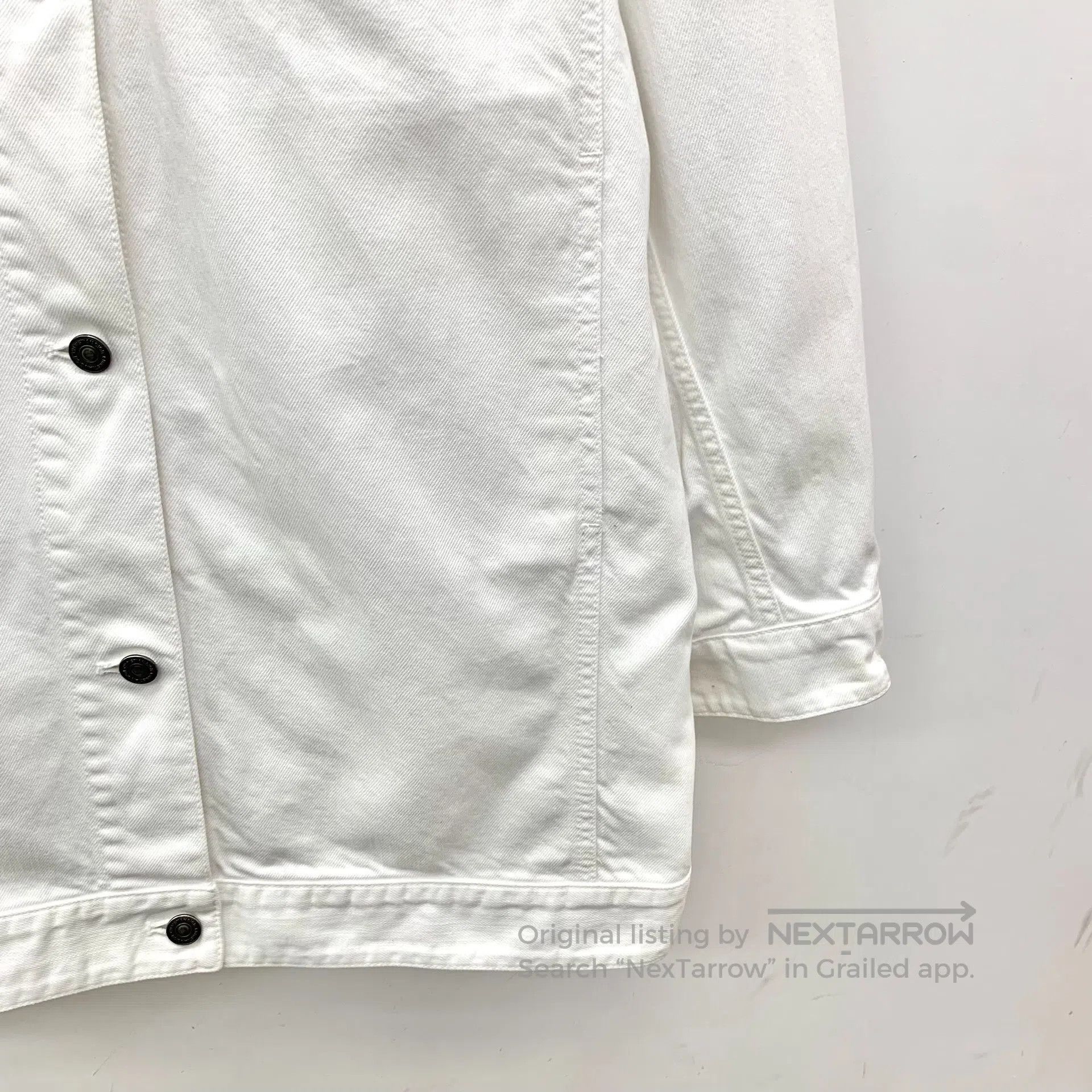 Dior Dior White bee embroidery cotton lapel single-breasted lon Size XS / US 0-2 / IT 36-38 - 4 Thumbnail
