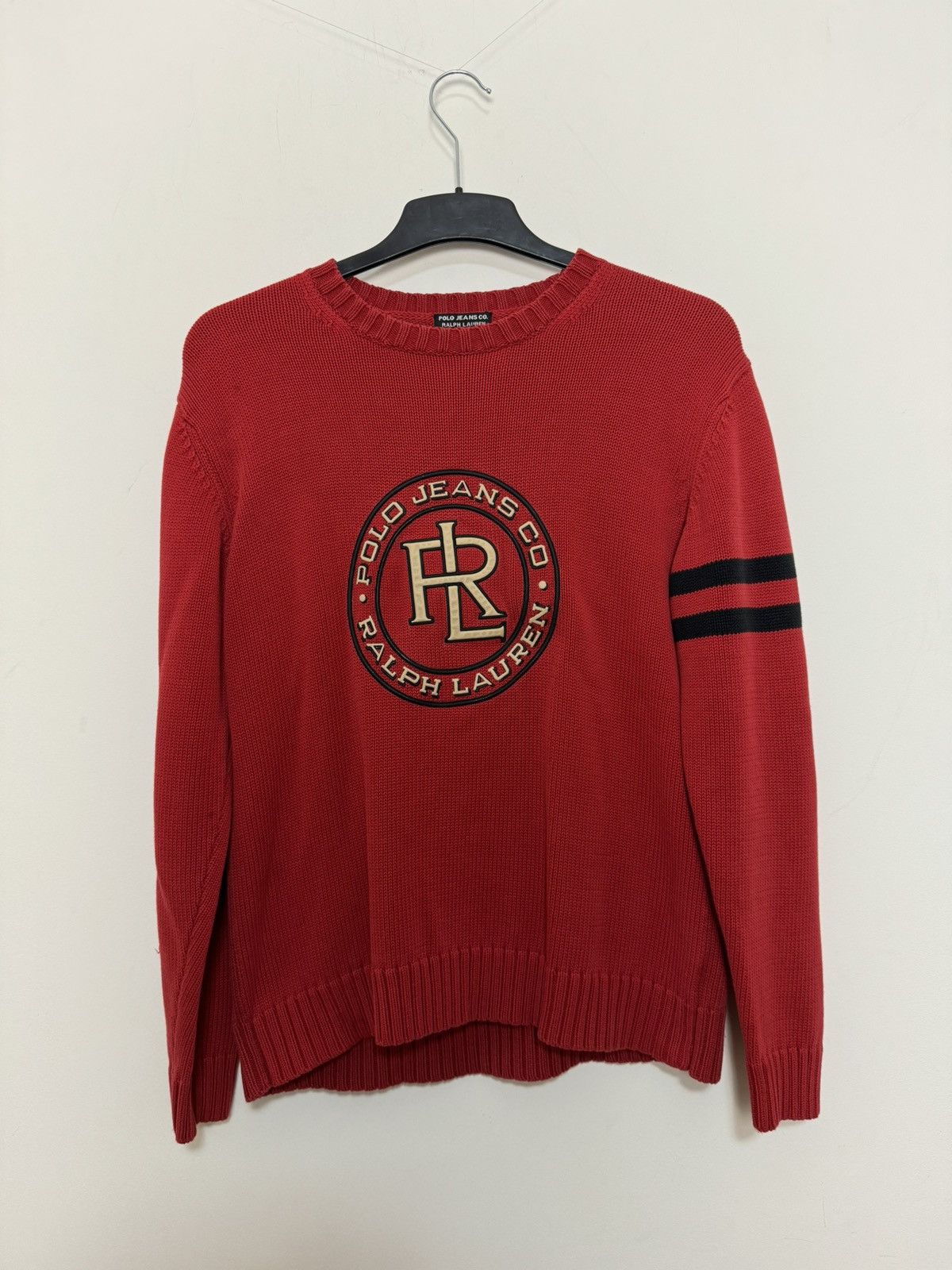 Vintage shops Polo Ralph Lauren Polo Jeans Letter R Sweater Rare 90s