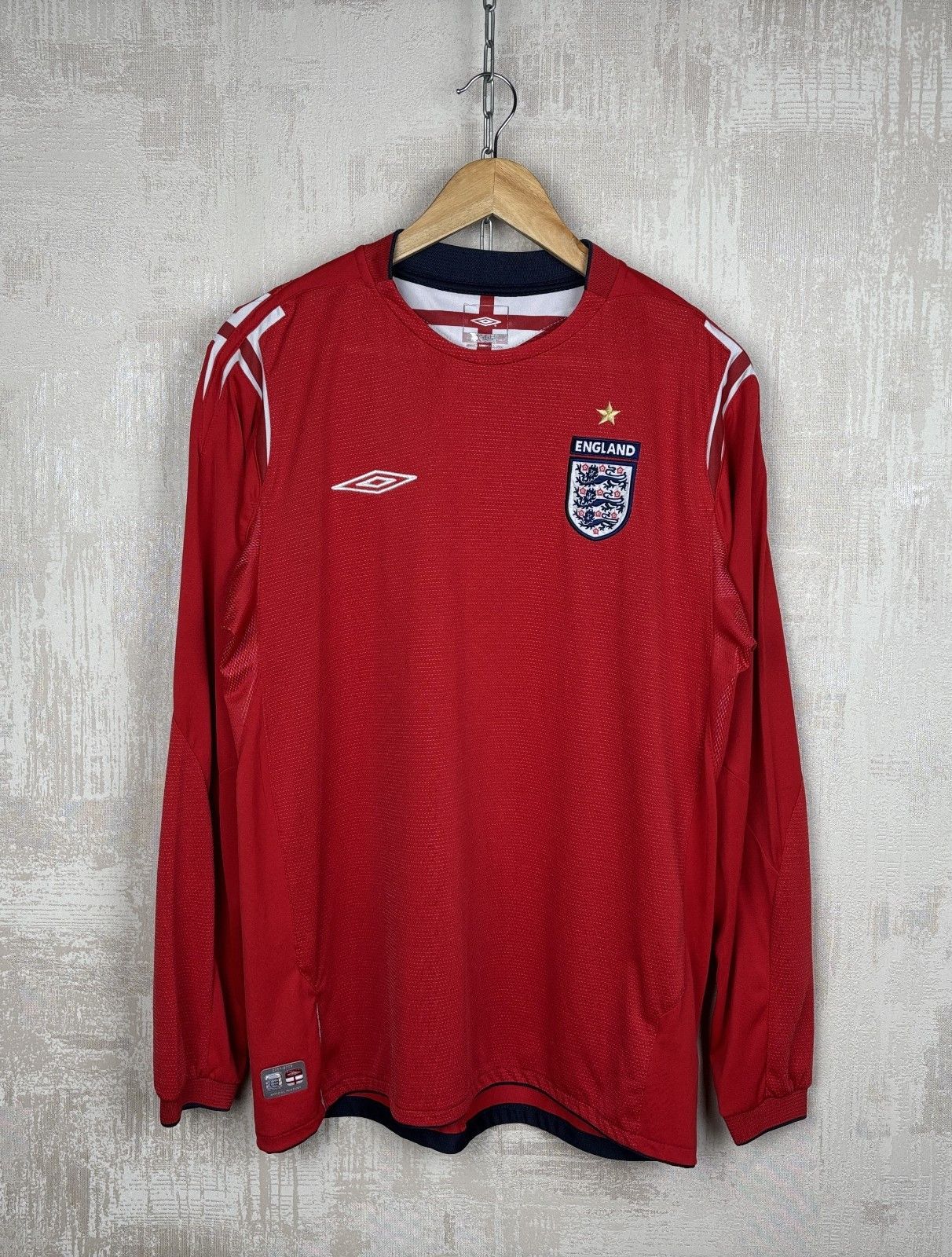 Umbro England 2004 2006 Umbro X-sTaTic Soccer Vintage Jersey Size US L / EU 52-54 / 3 - 1 Thumbnail