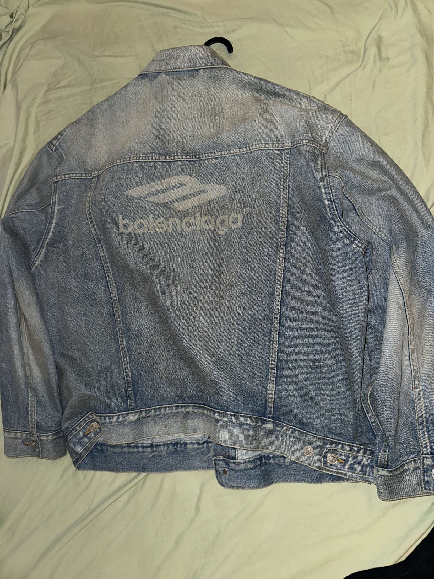 Balenciaga Balenciaga 3B Sports Oversized Denim jacket Size US S / EU 44-46 / 1 - 2 Thumbnail