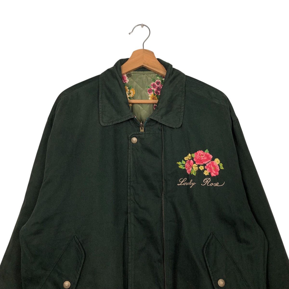 Japanese Brand × Vintage 📌Vintage Reversible Bomber Jacket Full Floral Issey Miyake Size US M / EU 48-50 / 2 - 6 Thumbnail