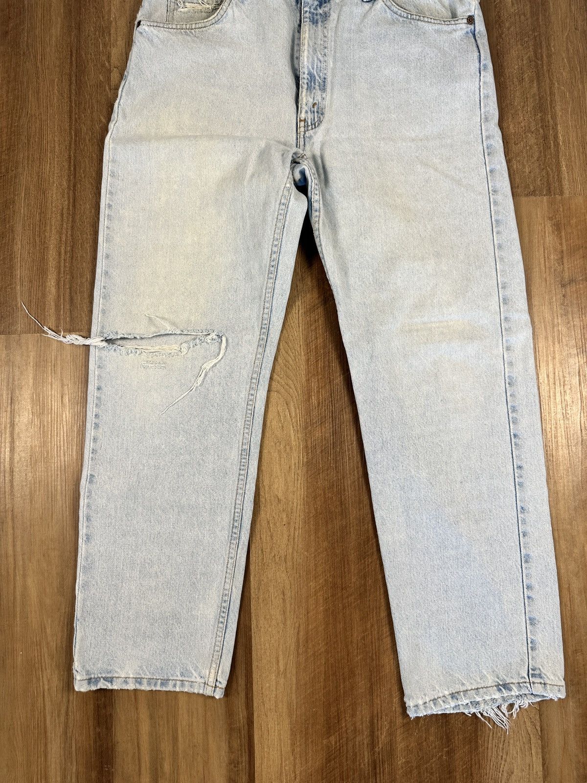 Levi's × Vintage Vintage 90s Levi’s 505 Regular Fit Straight Leg 33 x 28 Size US 33 - 3 Thumbnail