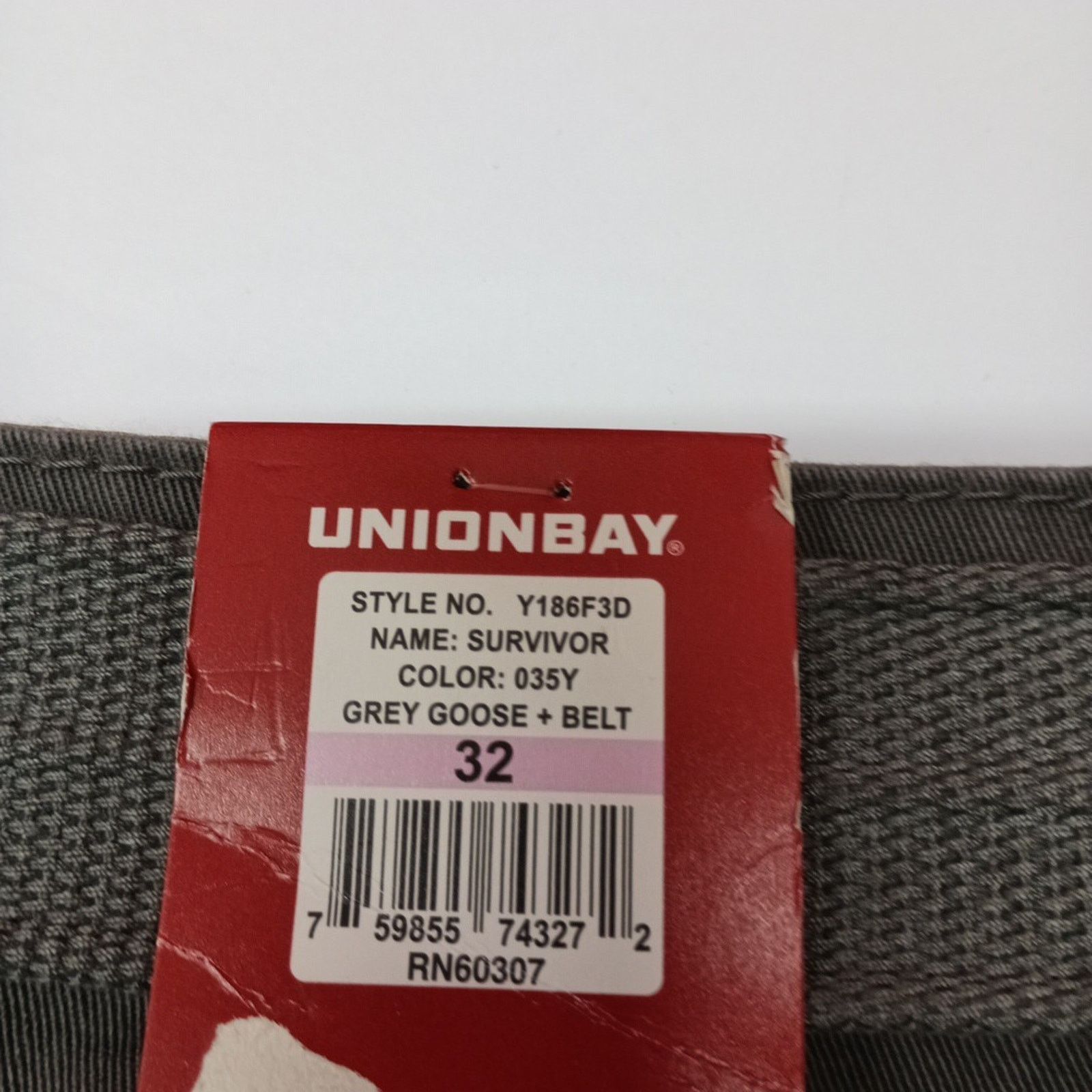 UNIONBAY Union Bay Cargo Shorts Men's Size 32 11” Ins Gray Goose Belt Size US 32 / EU 48 - 5 Thumbnail