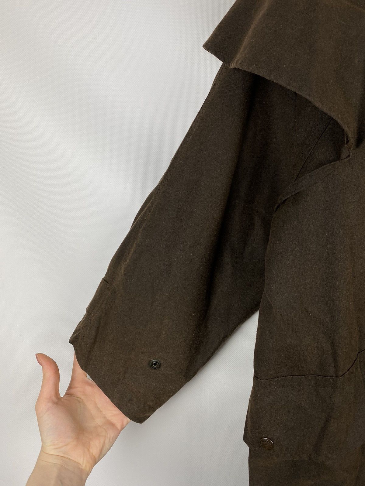 Barbour Driza-Bone vintage wax waxed cotton short weatherall jacket Size US S / EU 44-46 / 1 - 11 Thumbnail