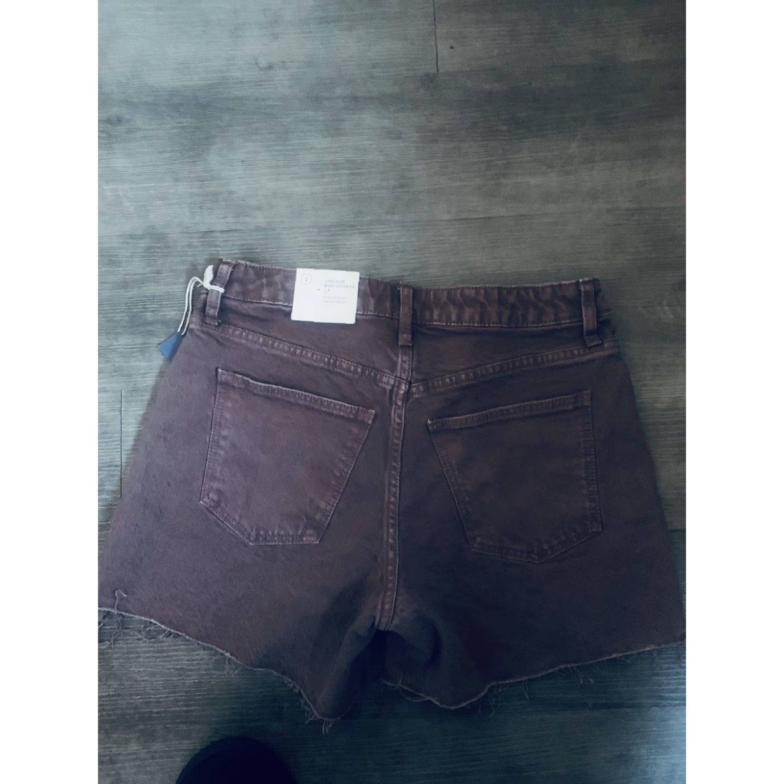Vintage VINTAGE Universal Thread Women's Midi Shorts Brown Size 2/26 Regular Stretch Denim Flat Front Casual Activewear Travel Women Size 26" / US 2 / IT 38 - 6 Thumbnail