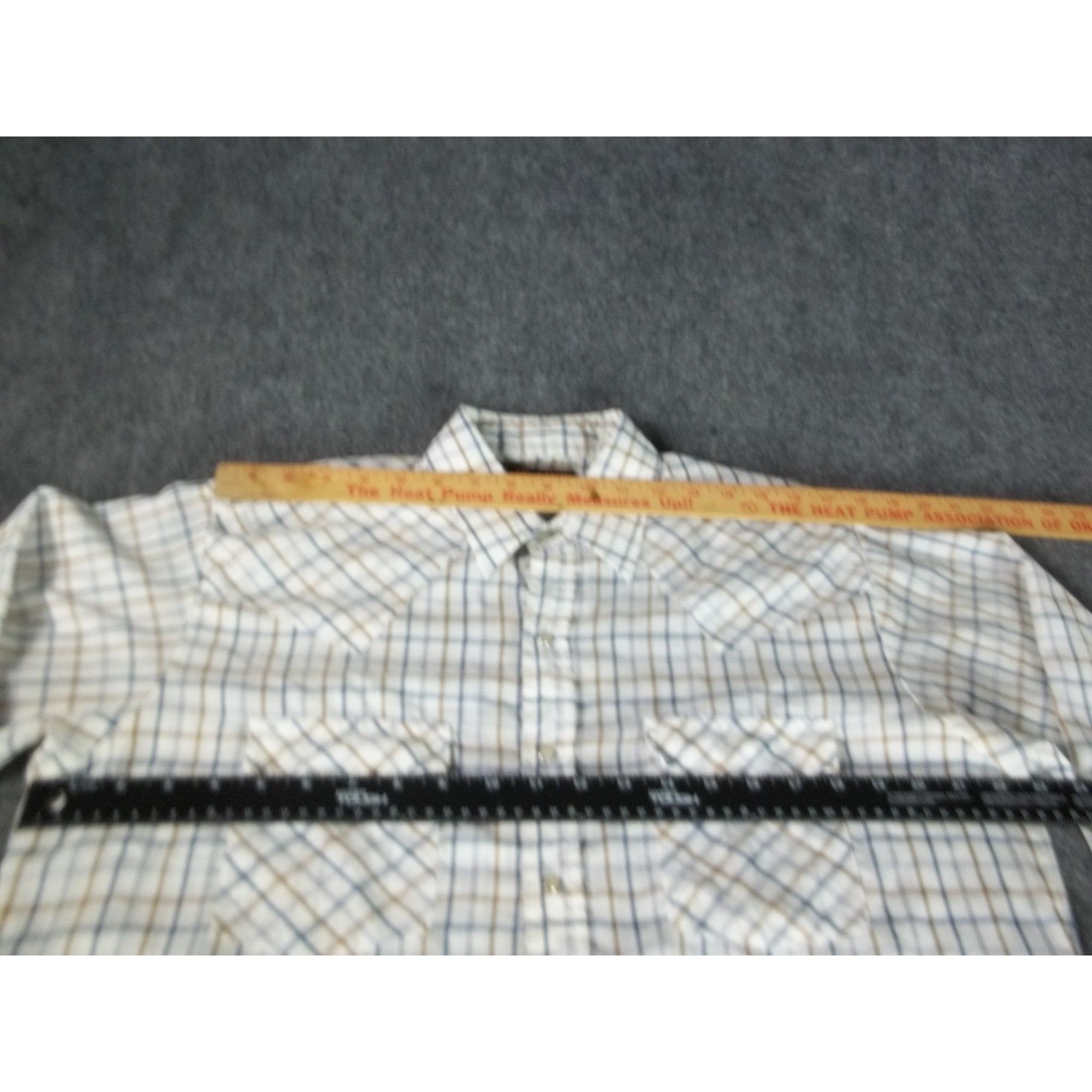 Vintage Vintage Plains Western Wear Pearl Snap Shirt Men Sz M Plaid Size US L / EU 52-54 / 3 - 4 Thumbnail
