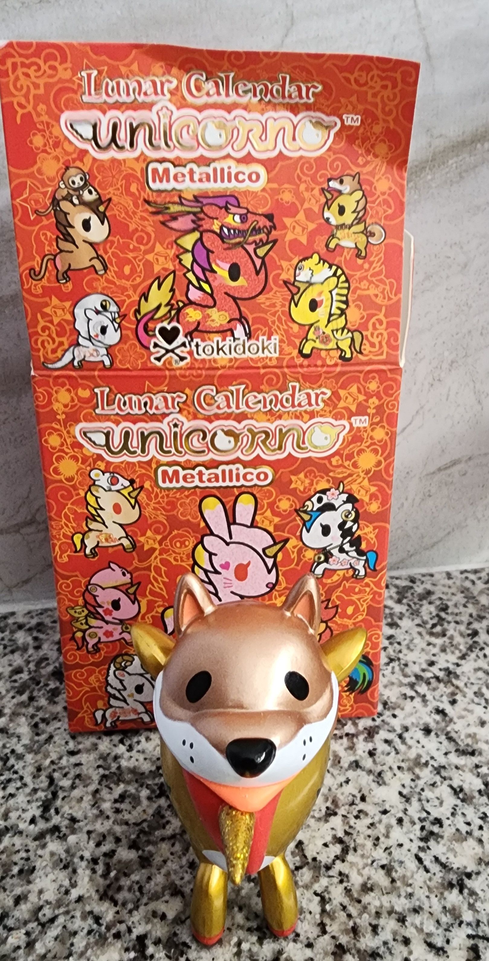 tokidoki Open Box Lunar Unicorno Metallico Year of the Dog 🐕 Size ONE SIZE - 3 Thumbnail