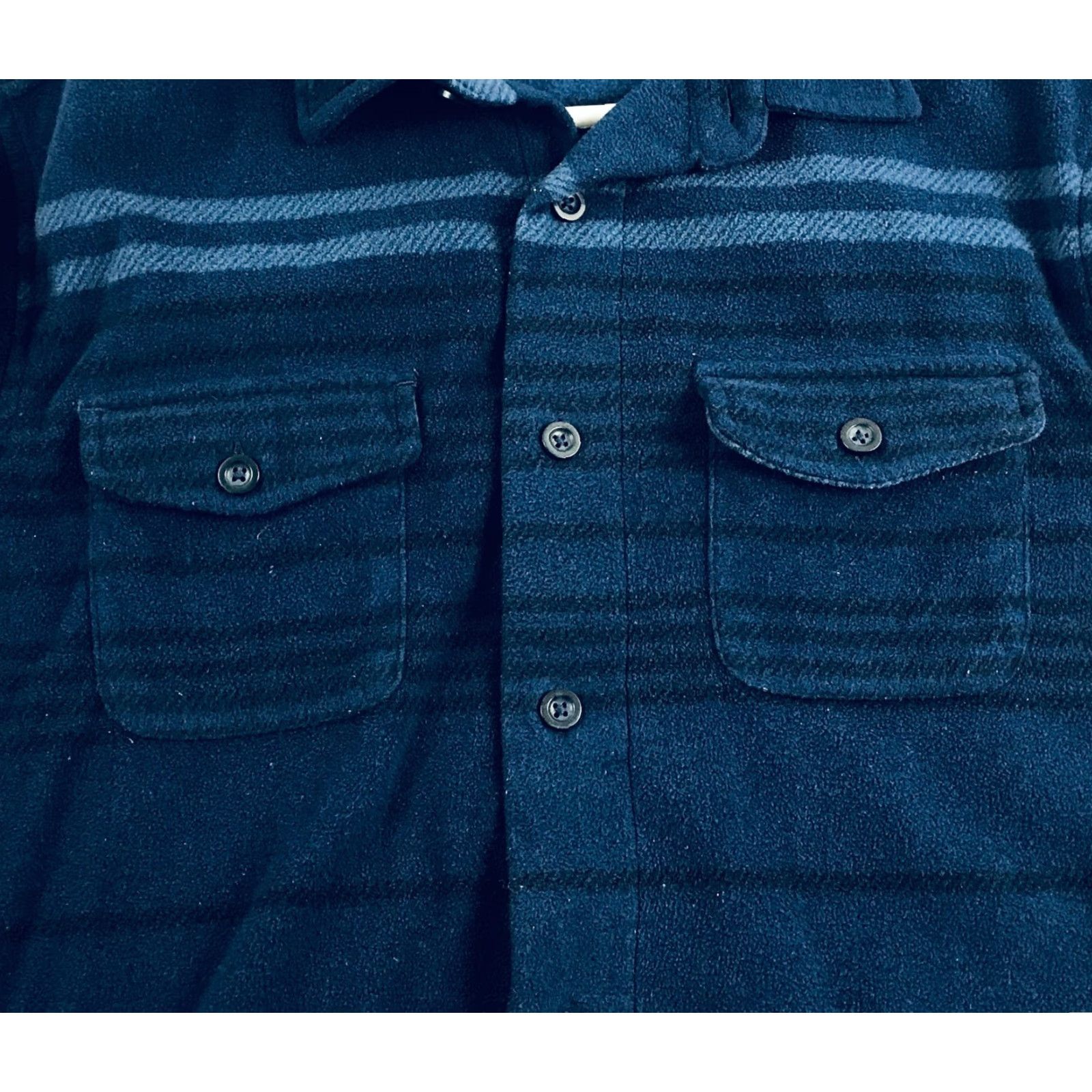 Chaps Chaps Shirt Mens Medium Blue Fleece Button Up with Pockets Shirt Size US M / EU 48-50 / 2 - 3 Thumbnail
