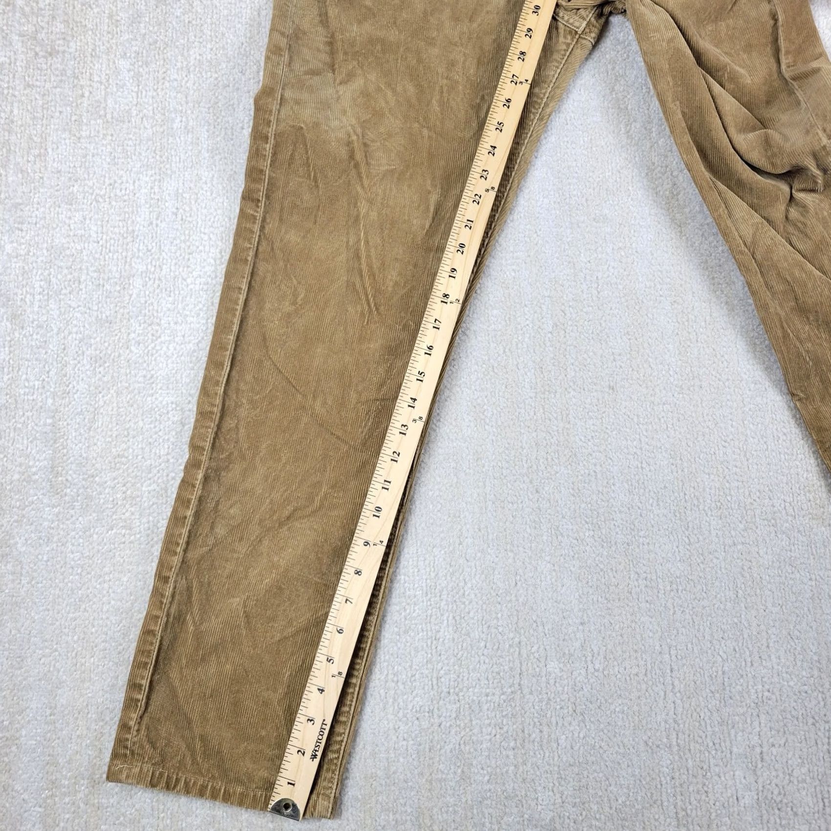 Buck Mason Buck Mason Pants Mens 31x34 Brown Corduroy Craftsman Ford Stretch Straight Flat Front Casual Size US 31 - 5 Thumbnail