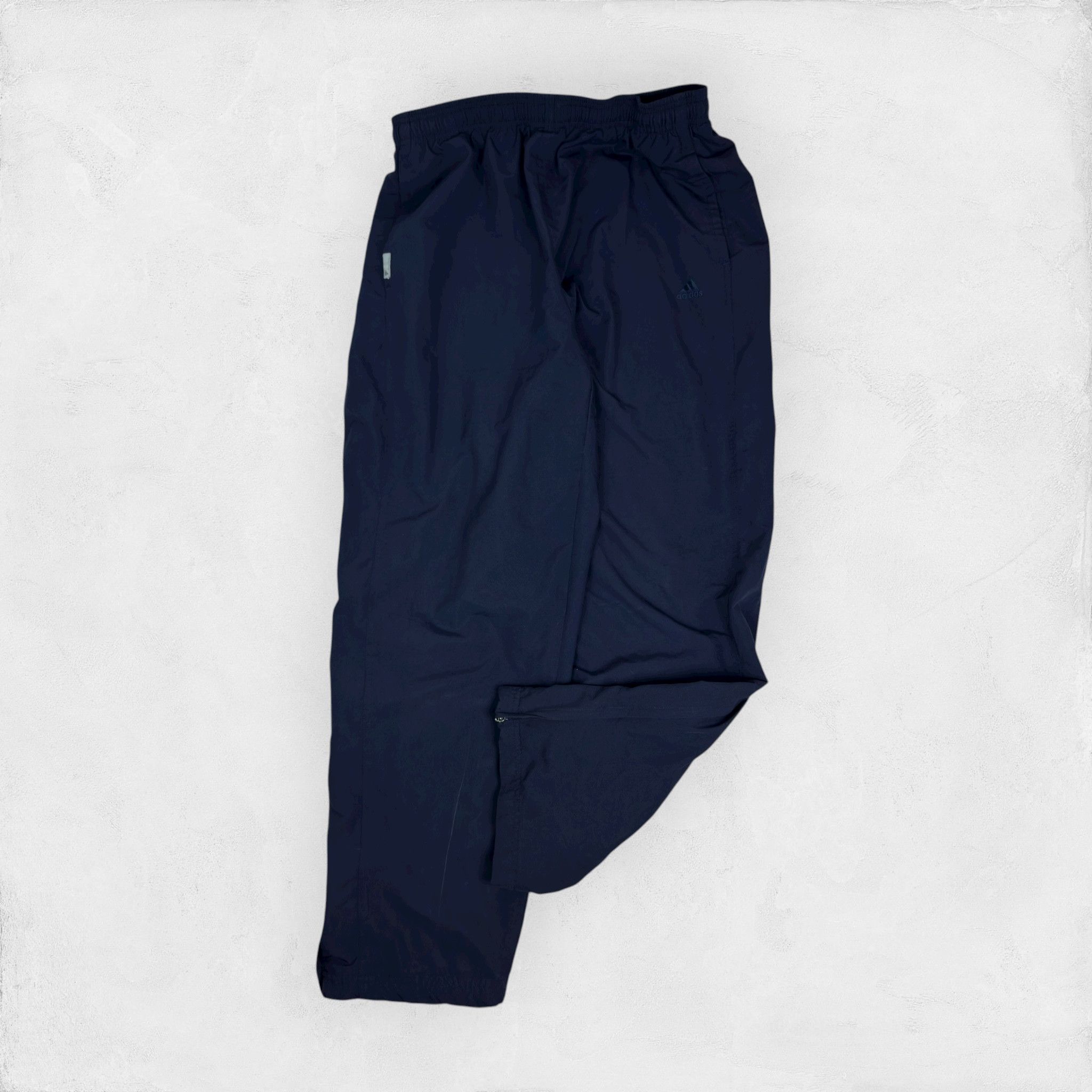 Adidas Adidas Navy Blue Straight Leg Ankle Zip Track Pants Size US 30 / EU 46 - 1 Thumbnail