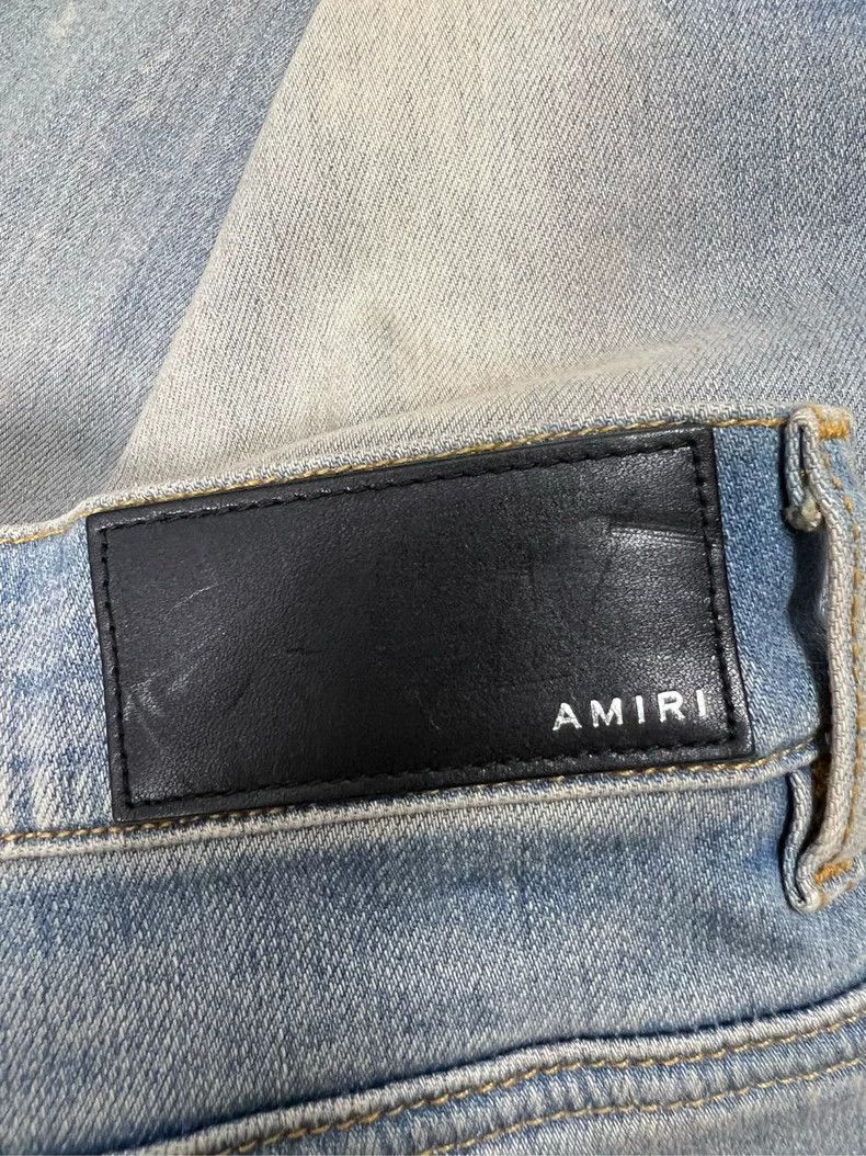 Amiri Amiri embroidered logo jeans Size US 33 - 3 Thumbnail