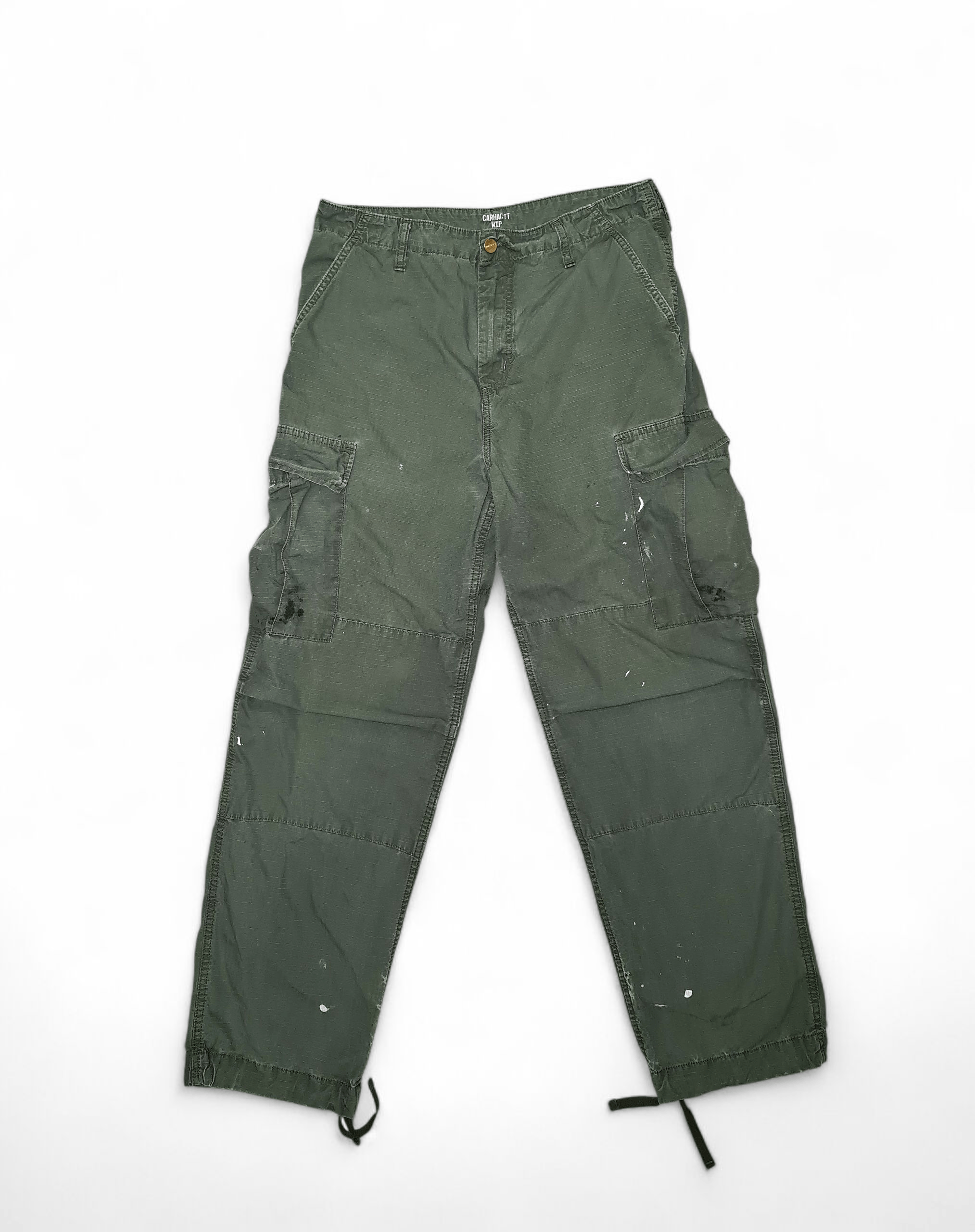 Carhartt Vintage Carhartt Cargo Painted Camo Pants Distressed Y2K Size US 33 - 2 Thumbnail