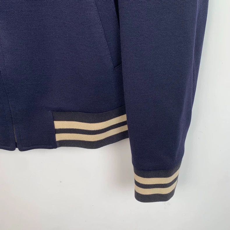 Gucci Gucci Dark blue pattern embroidered wool stand-up collar zi Size US M / EU 48-50 / 2 - 4 Thumbnail