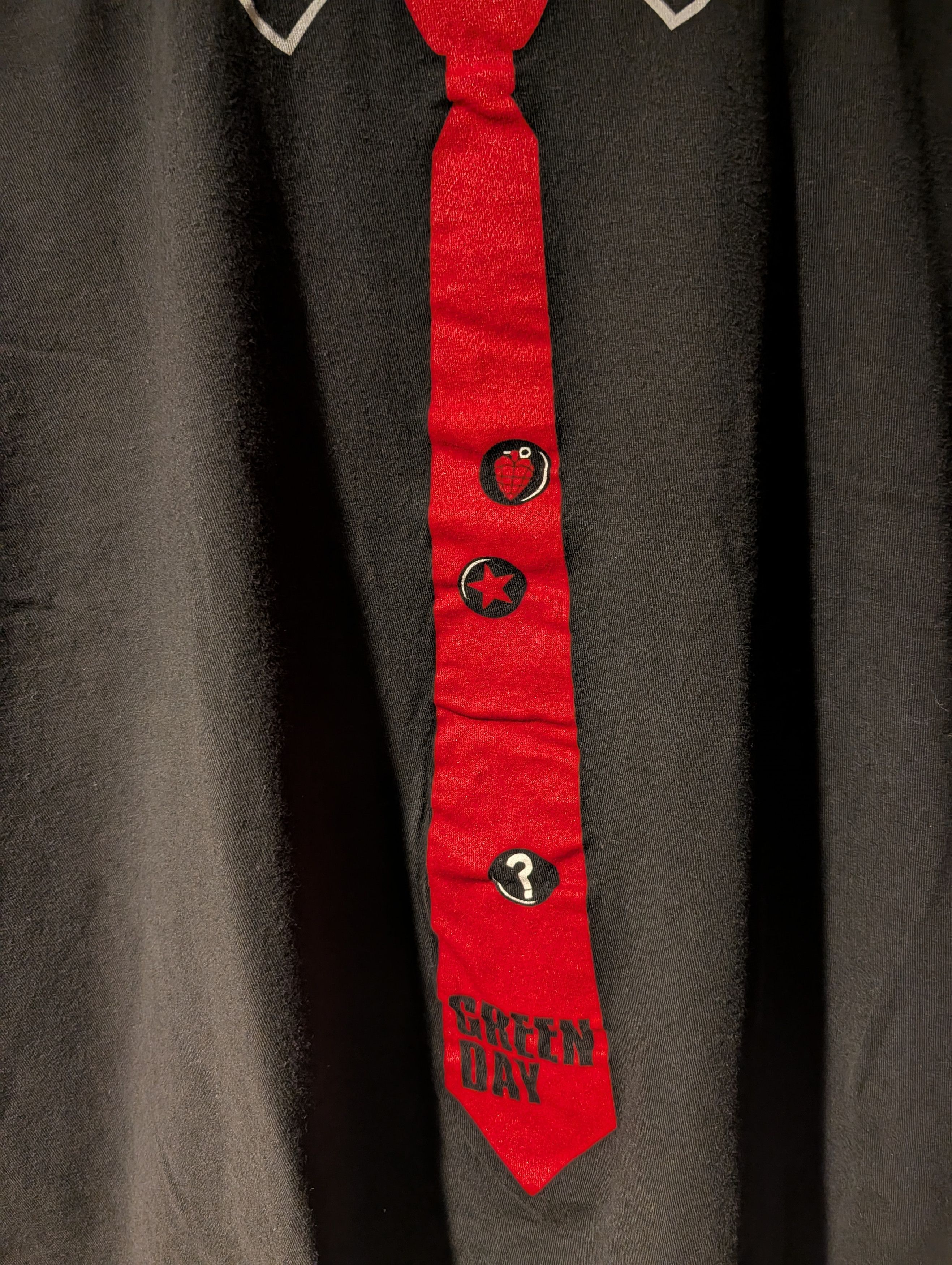 Band Tees Green Day Band Tour Billy Joel Tie Black X-Large T-Shirt Size US XL / EU 56 / 4 - 2 Thumbnail