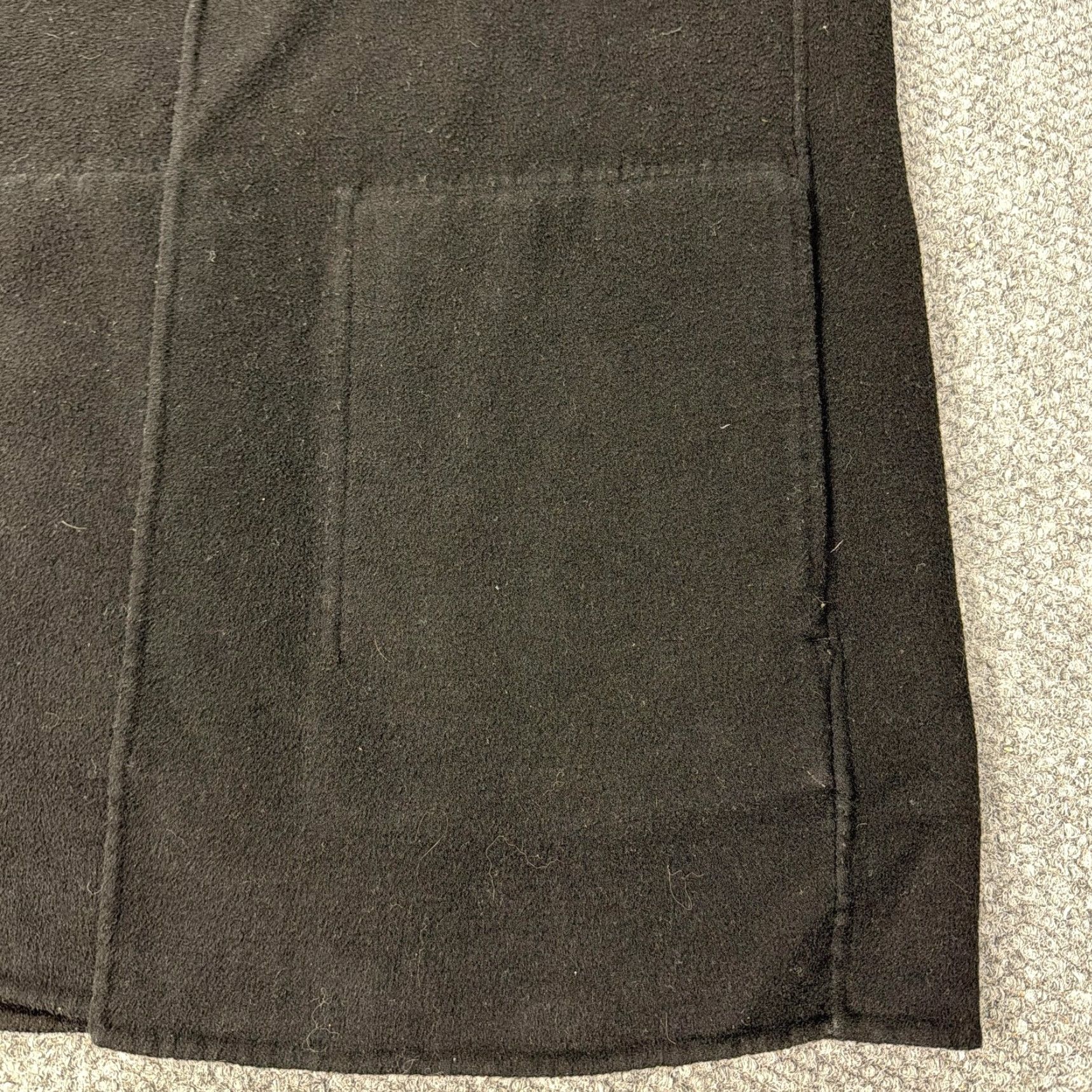 Vintage VIC TOR ALFARO Vest Womens Medium Black Wool Blend Long Overcoat Pockets Collared - Overcoat - Coat - Wool - Black - M - Womens Size M / US 6-8 / IT 42-44 - 3 Thumbnail