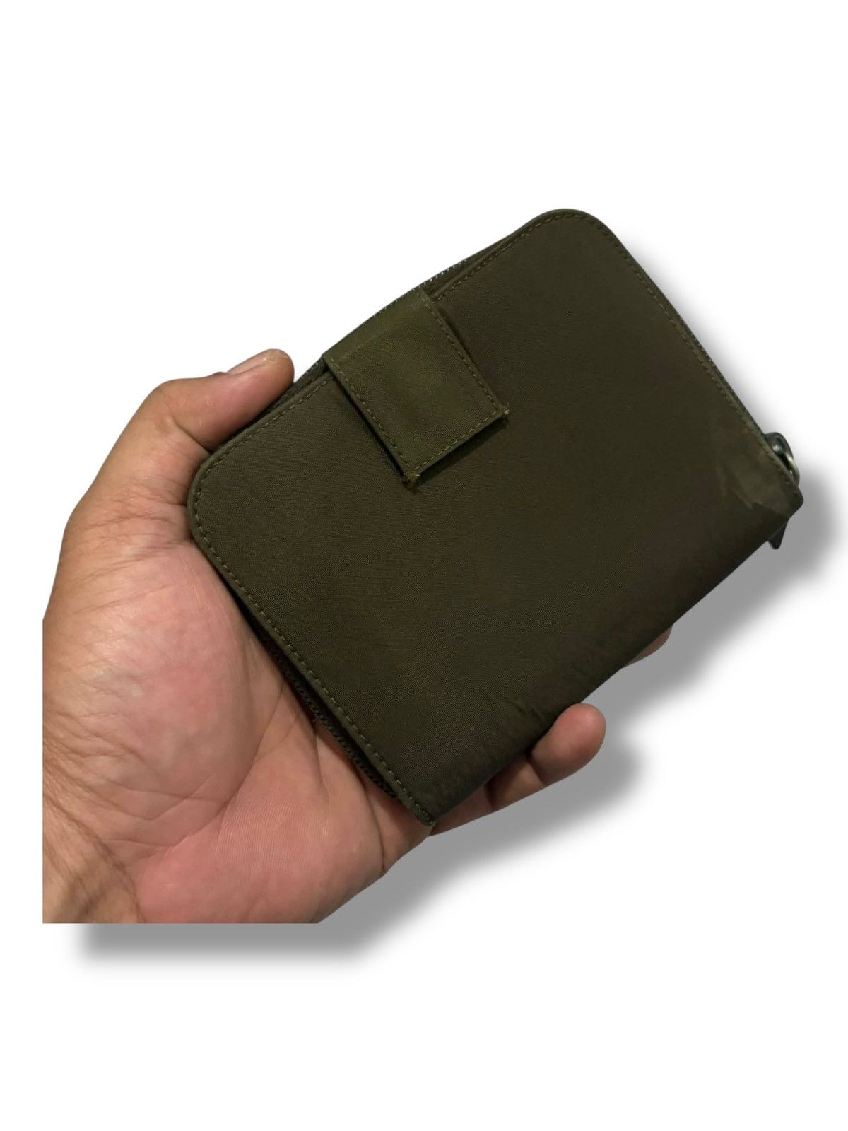 Prada Prada Olive Nylon Zip Wallet Size ONE SIZE - 10 Thumbnail